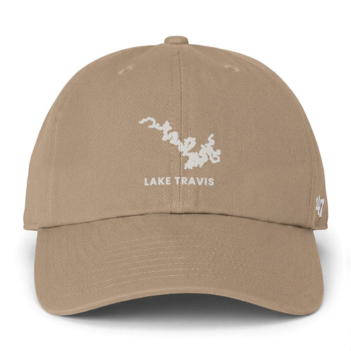 Lake Travis Clean Up Cap — Embroidered Lake Map Baseball Hat
