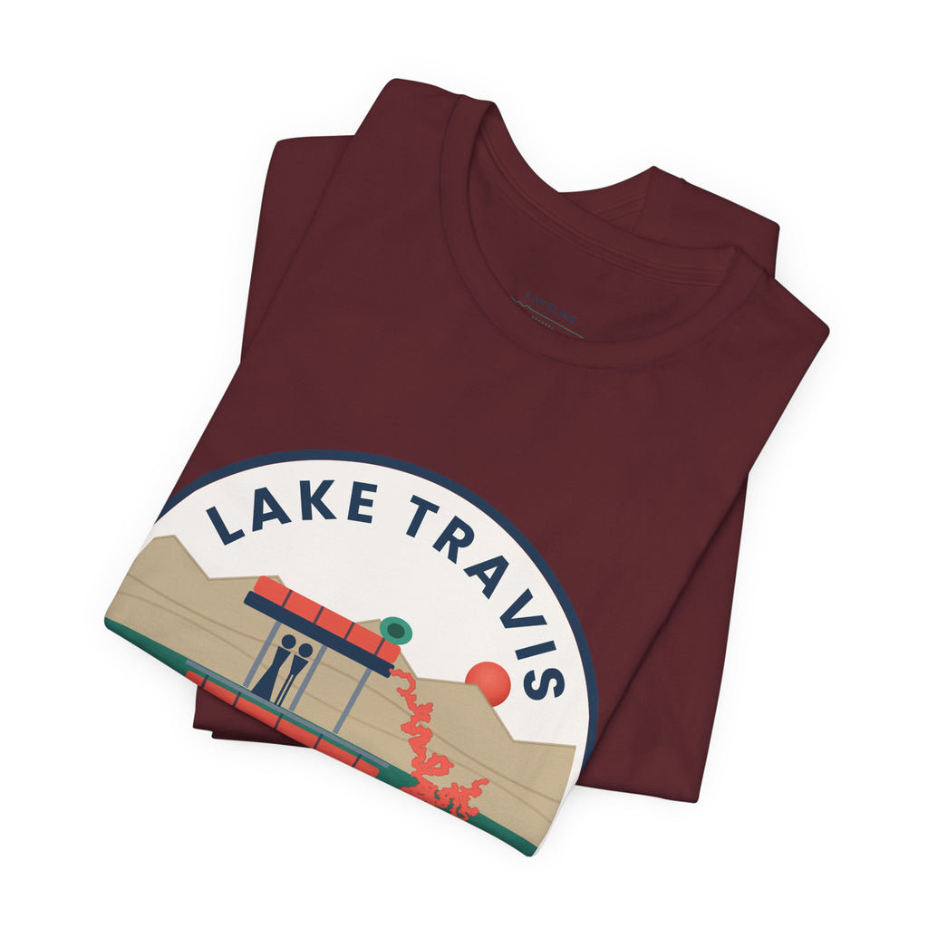 Lake Travis Tee — Devil’s Cove Texas Boat Graphic Shirt