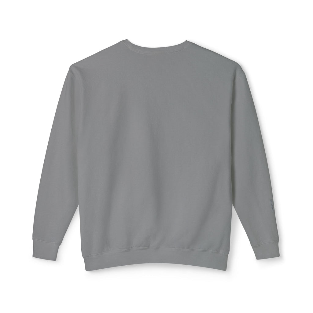 Lake Travis Crewneck Sweatshirt — Minimal Map Design