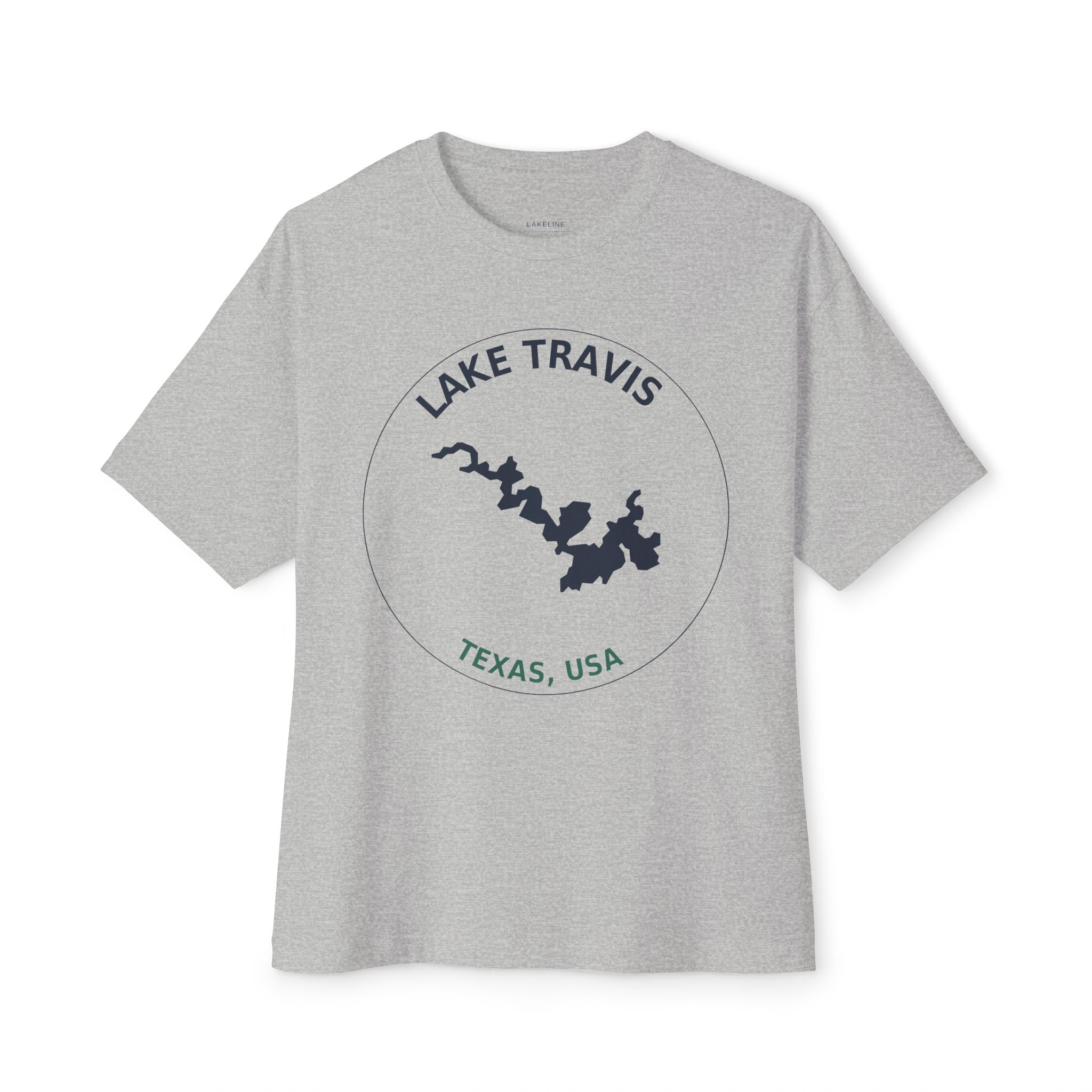 Lake Travis Map Tee — Lake Travis, Texas Graphic T-Shirt
