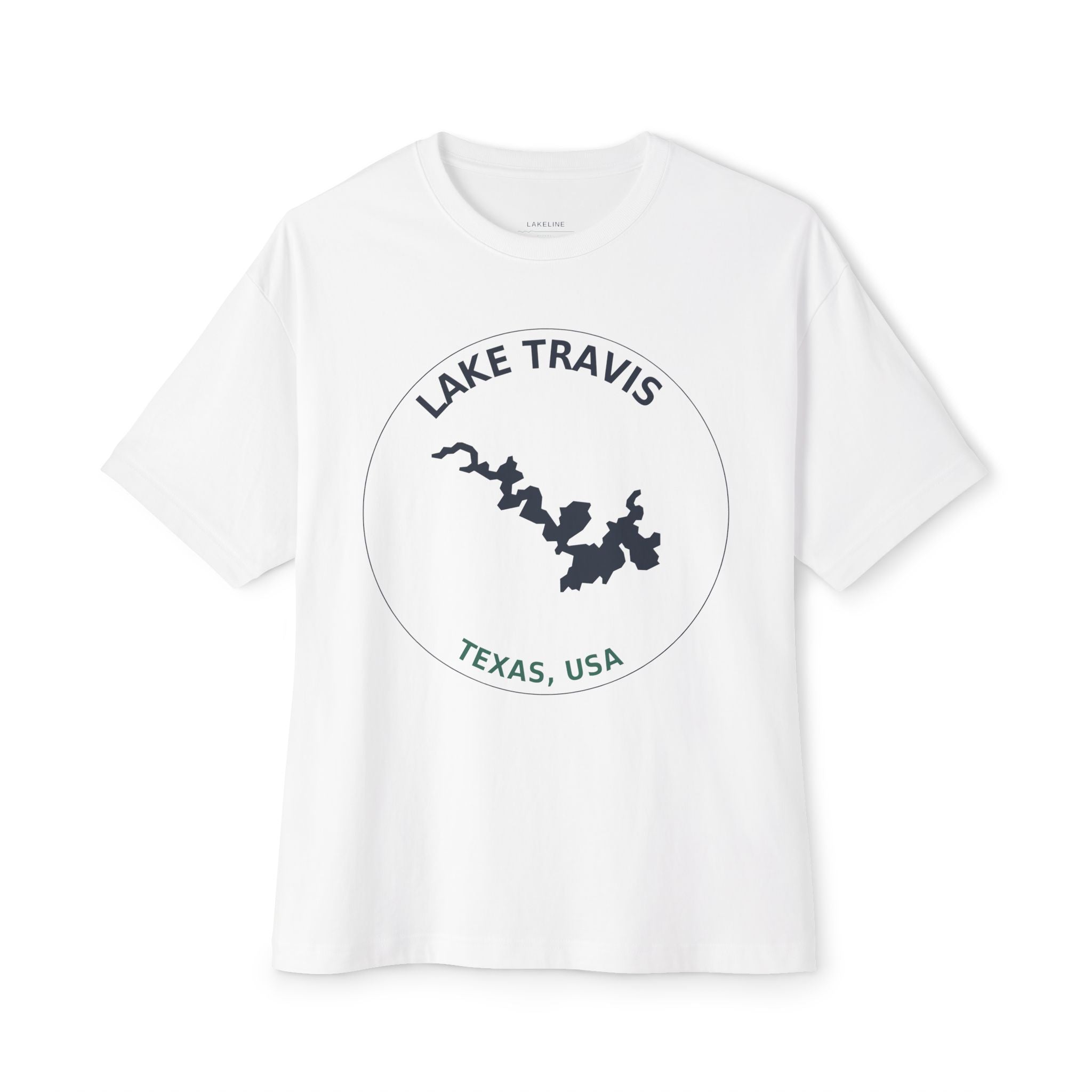 Lake Travis Map Tee — Lake Travis, Texas Graphic T-Shirt