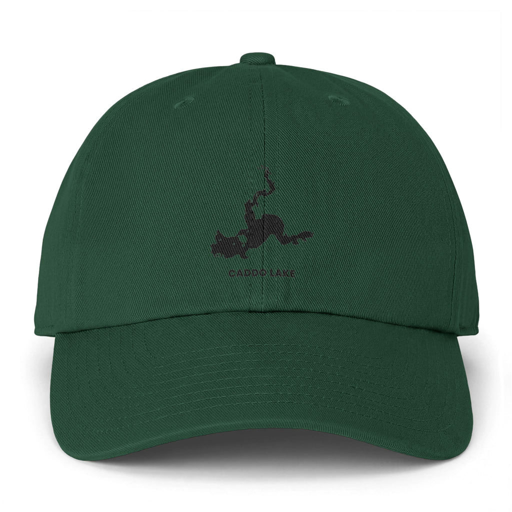 Caddo Lake Clean Up Cap — Lake Map Baseball Hat