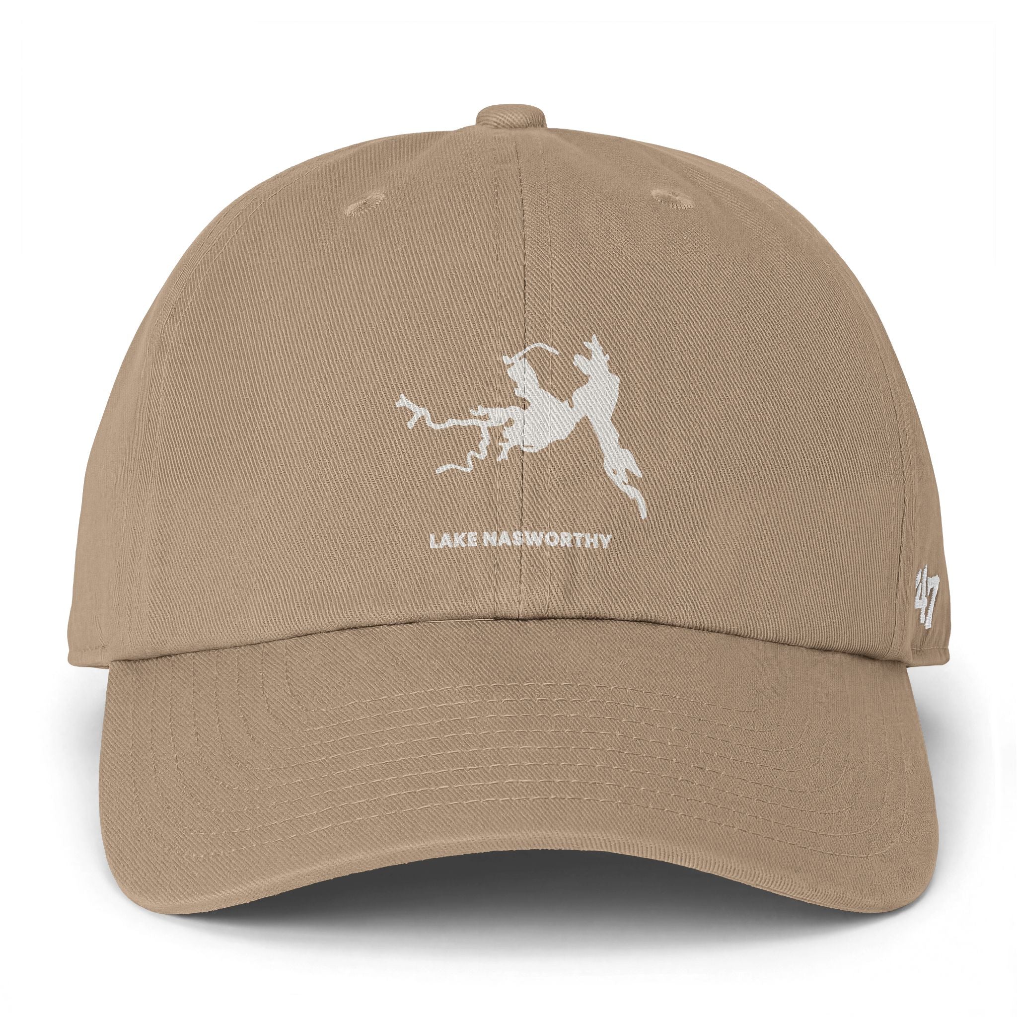 Lake Nasworthy - Embroidered '47 Brand Cleanup Cap - White Logo