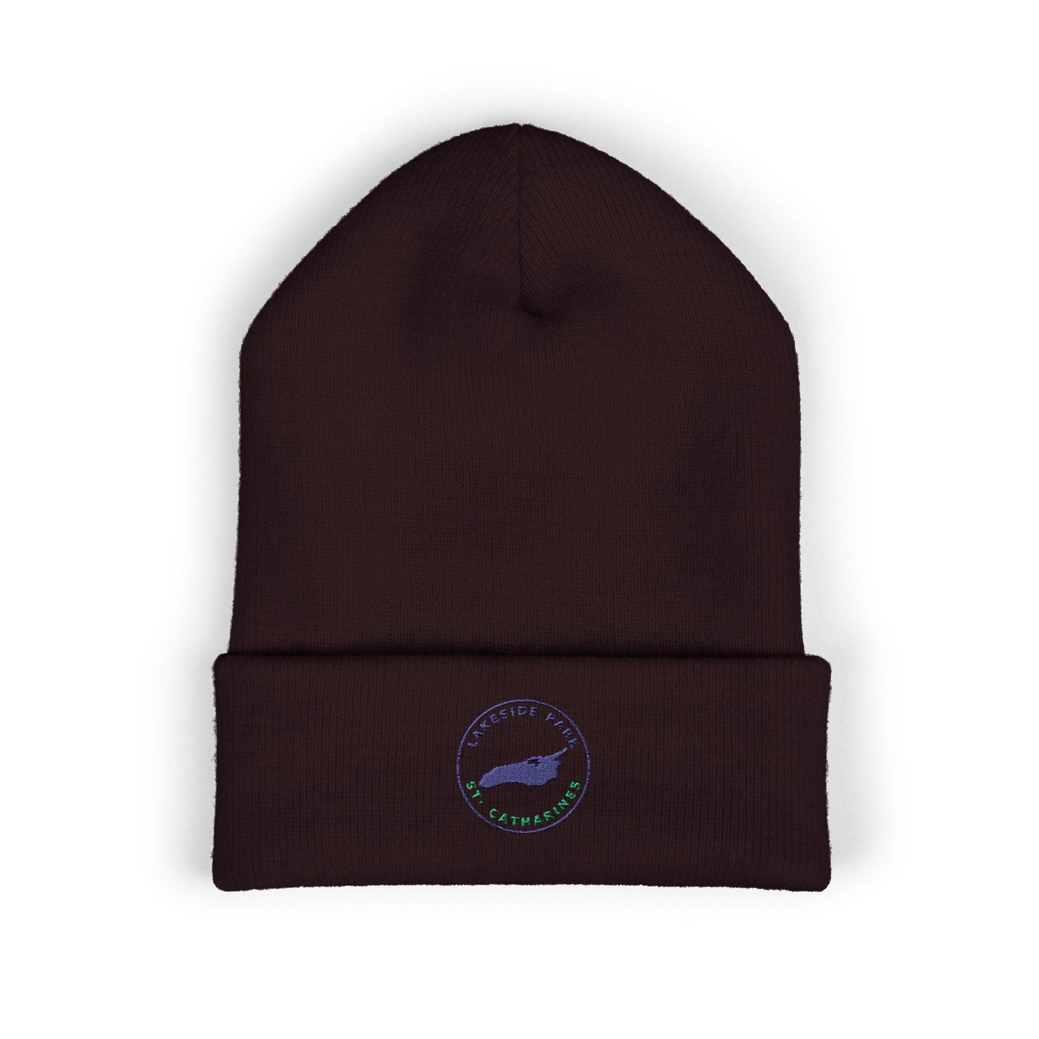 Lakeside Park - Whale Coast Embroidered Cuffed Beanie