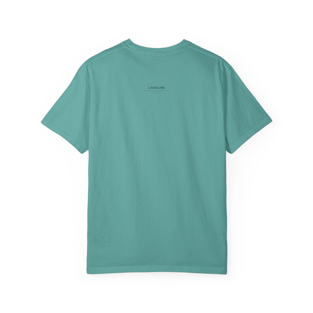 Pokegama Lake Minnesota T-Shirt — Lake Map Circle Graphic (Dark Logo, for Light Colors)