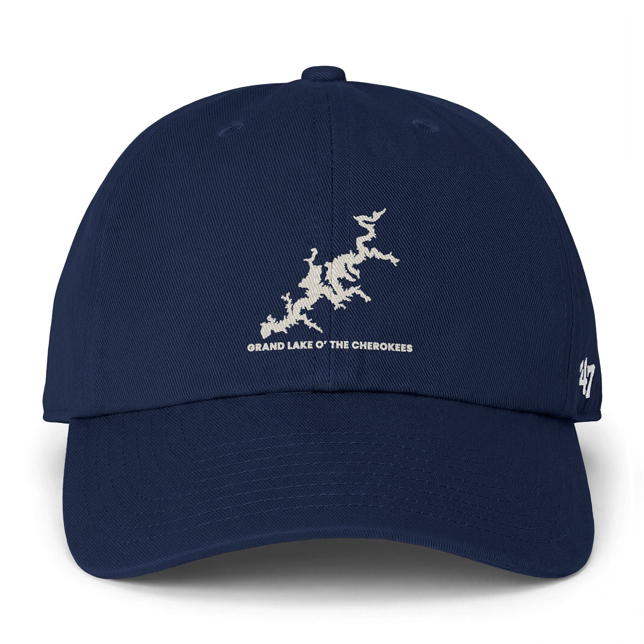 Grand Lake Baseball Cap — "Clean Up Cap" Embroidered Minimalist Coastline Design