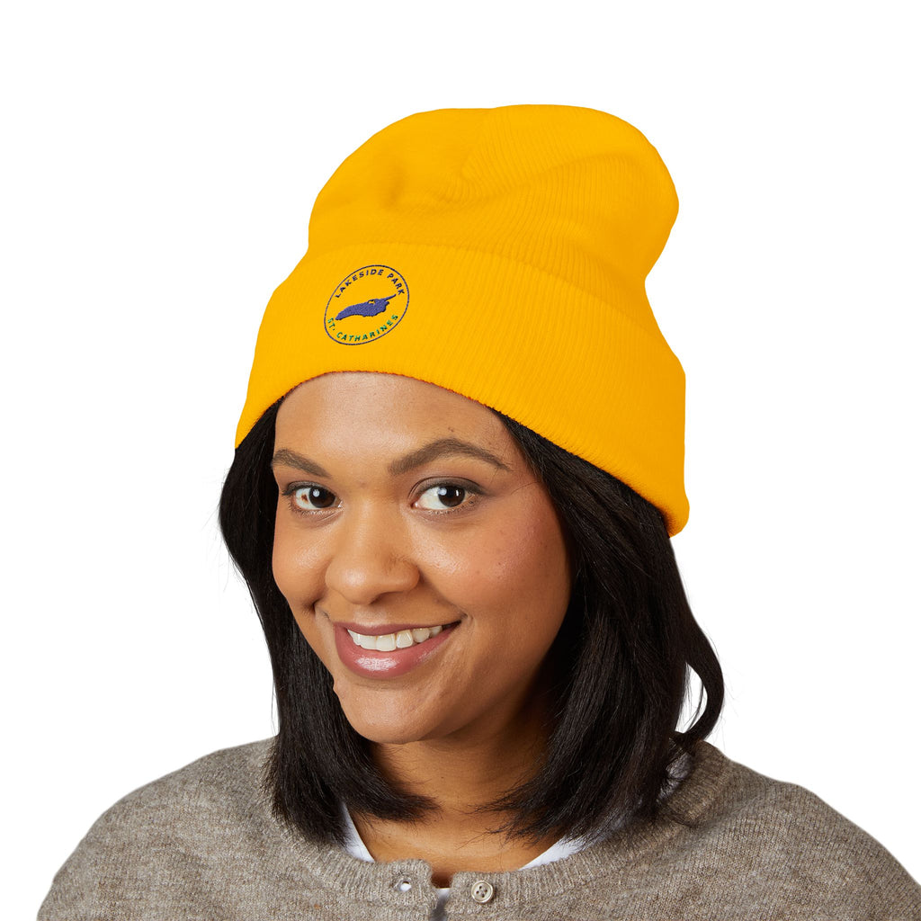 Lakeside Park - Whale Coast Embroidered Cuffed Beanie