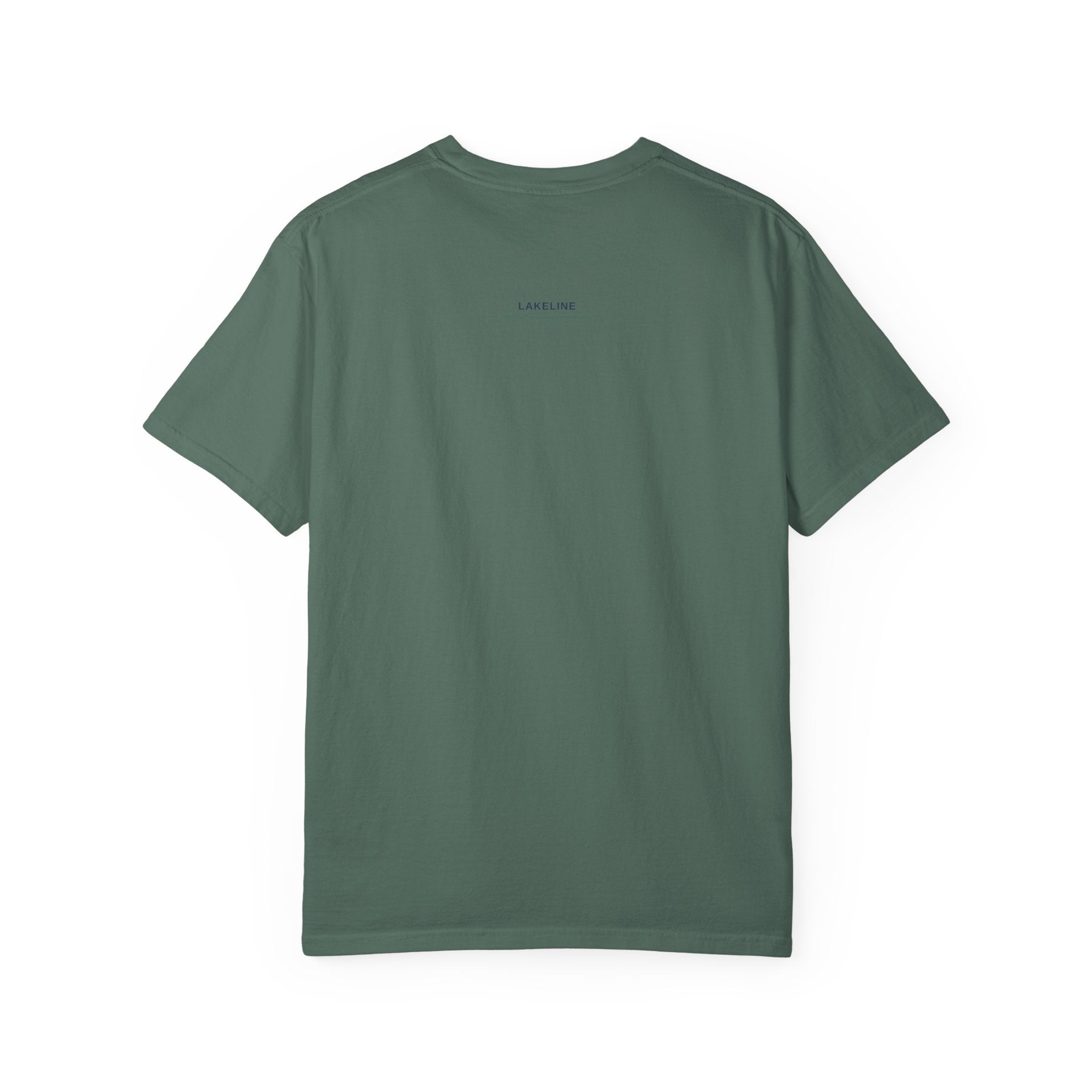 Pokegama Lake Minnesota T-Shirt — Lake Map Circle Graphic (Light Logo, for Dark Colors)