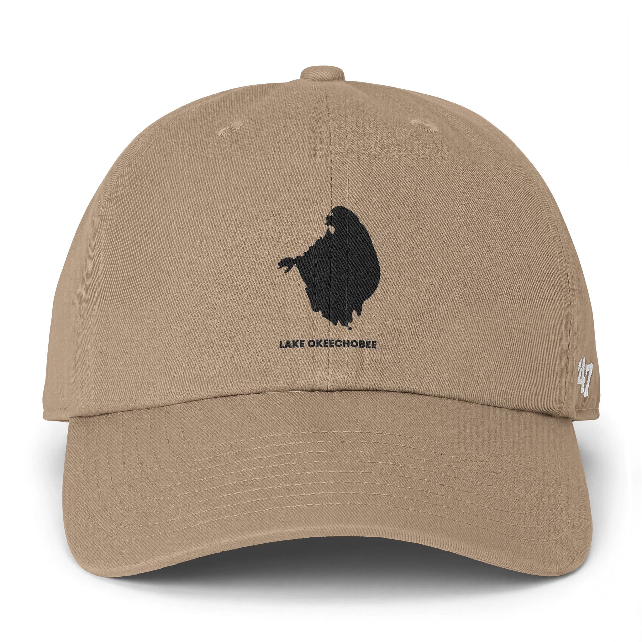 Lake Okeechobee Clean Up Cap — Lake Map Baseball Hat