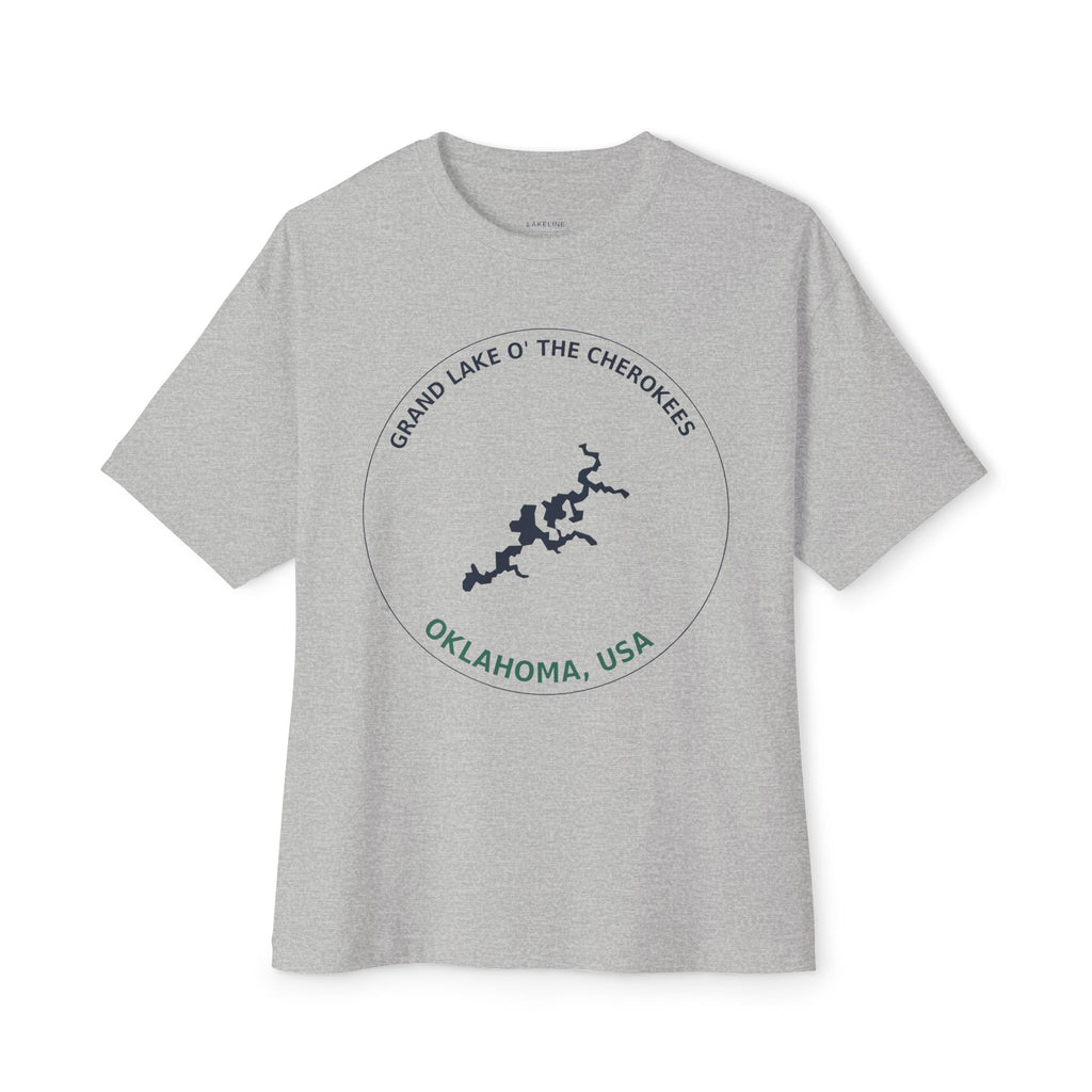Grand Lake O' the Cherokees Map T-Shirt — Oklahoma Lakeside Graphic Tee