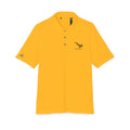 Lake Travis - White Performance Polo — Minimalist Botanical Chest Logo