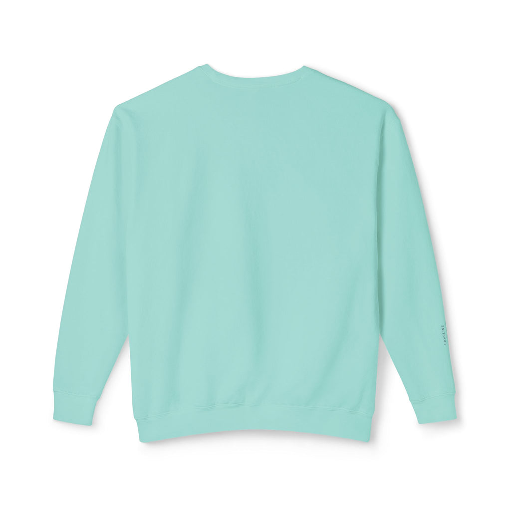Lake Travis Crewneck Sweatshirt — Minimal Map Design