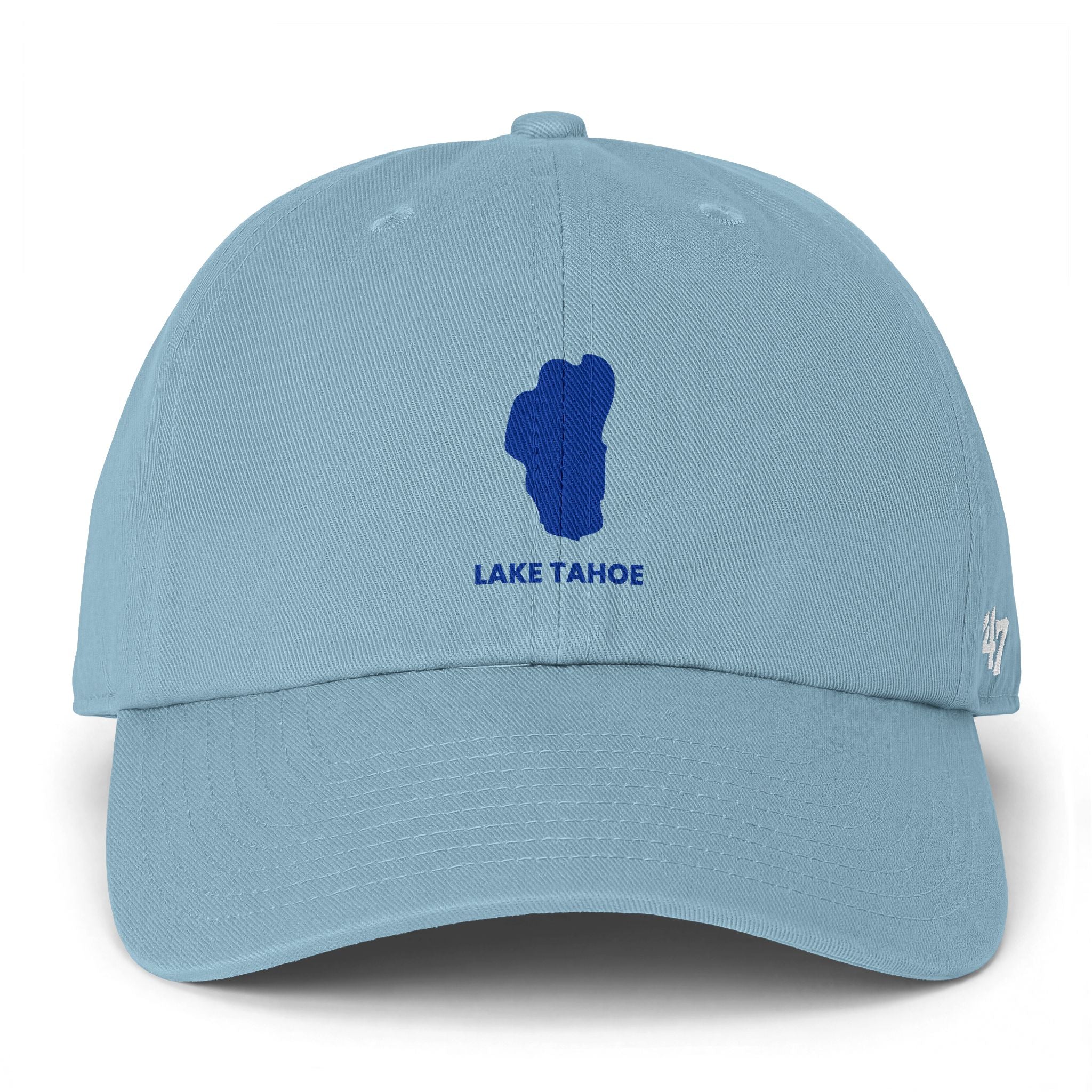 Lake Tahoe Embroidered 'Clean Up' Cap – Minimal Blue Logo