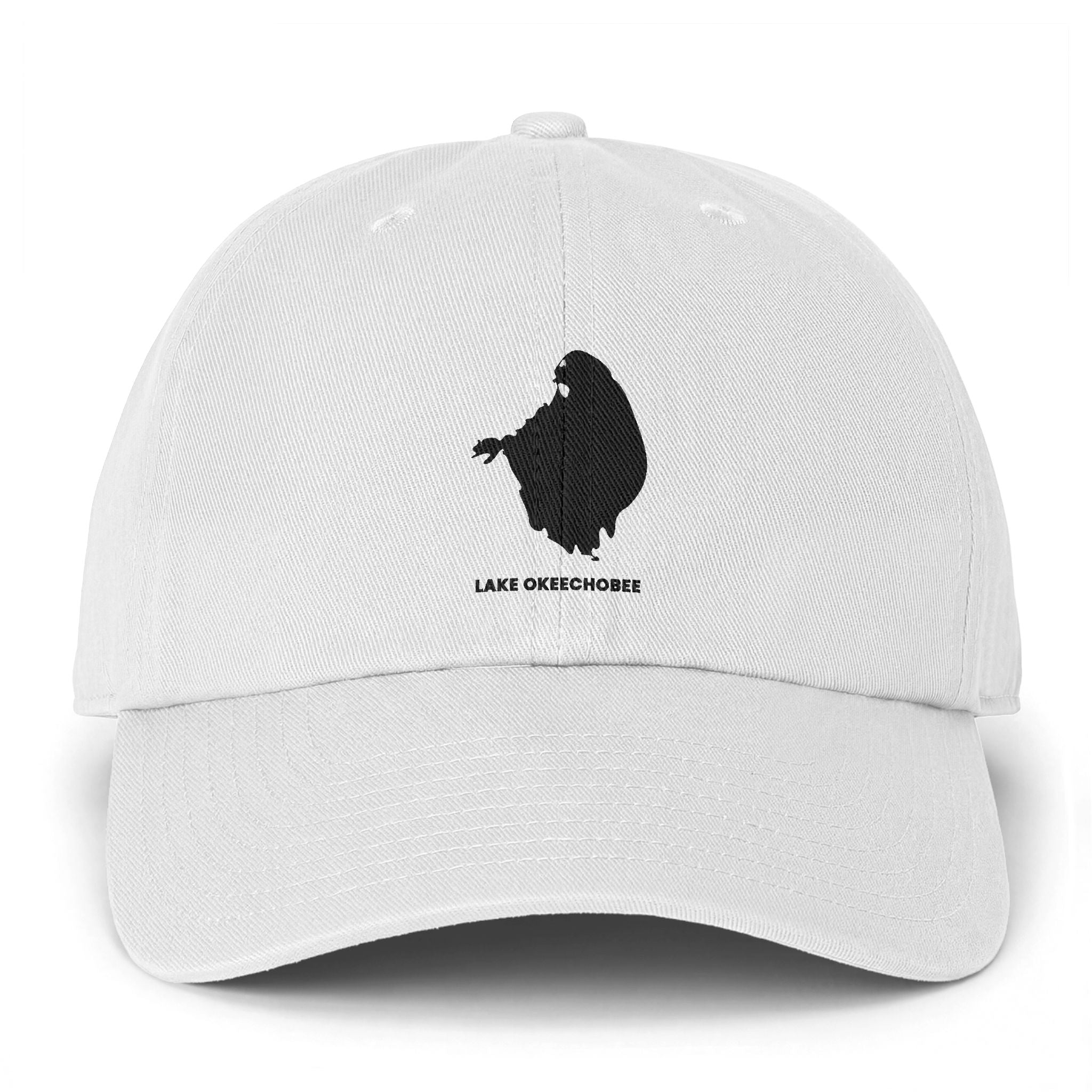 Lake Okeechobee Clean Up Cap — Lake Map Baseball Hat