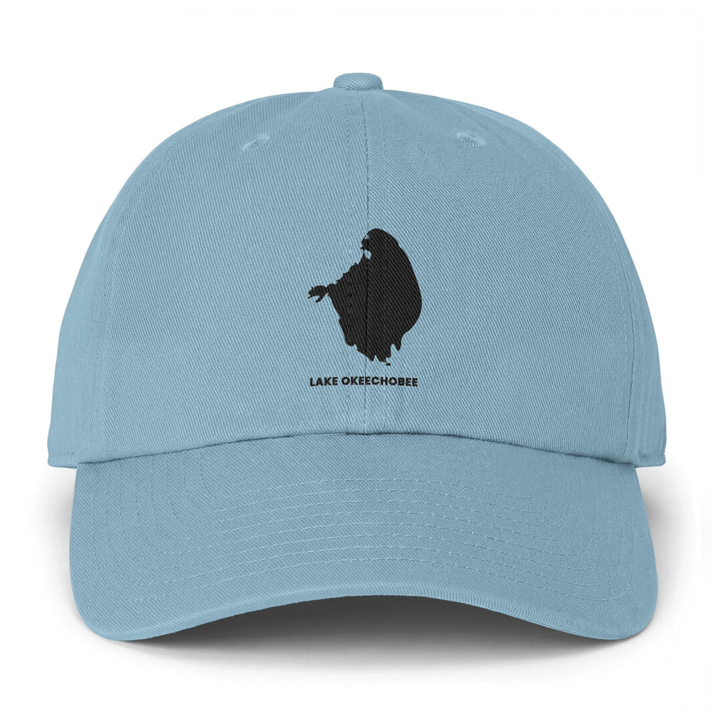 Lake Okeechobee Clean Up Cap — Lake Map Baseball Hat