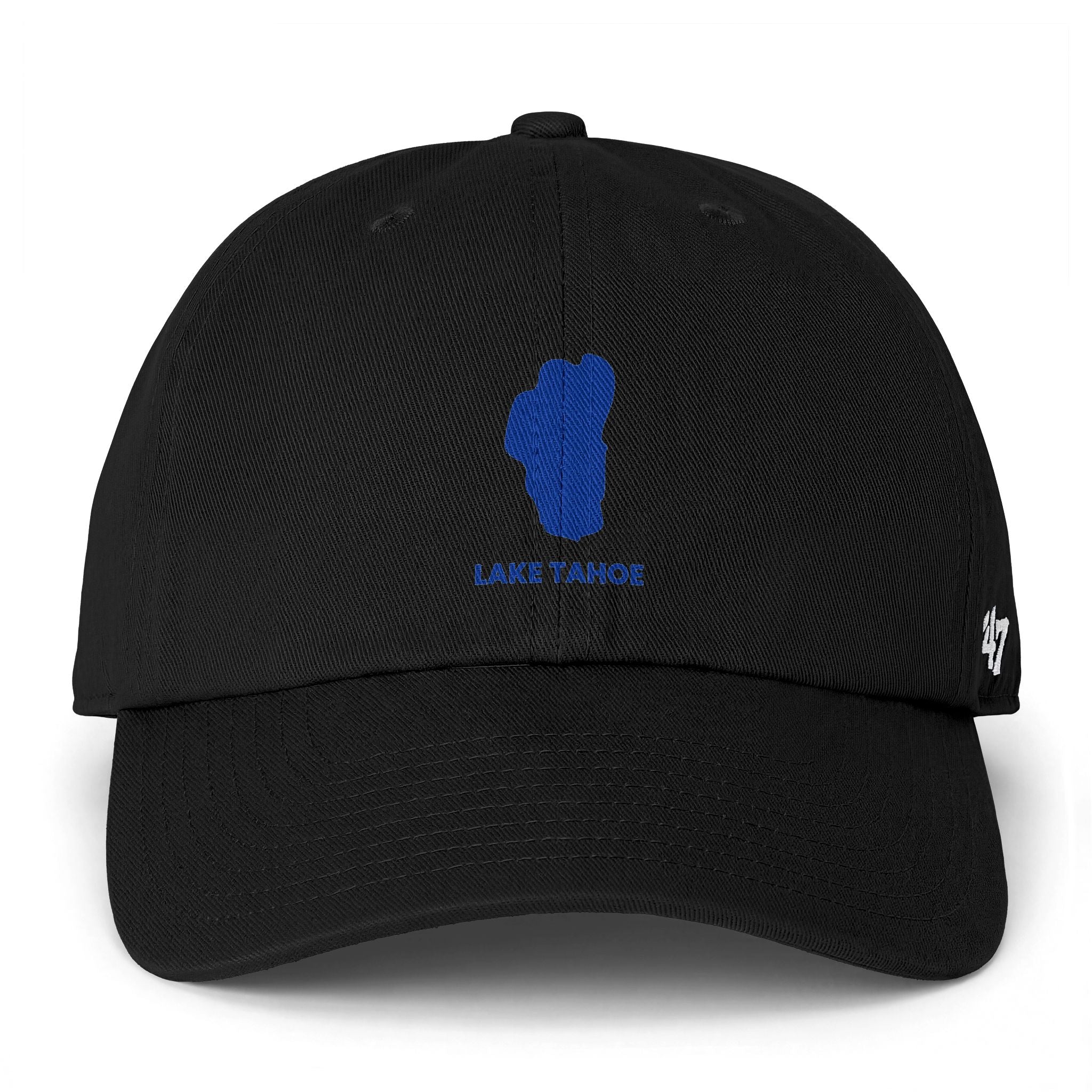Lake Tahoe Embroidered 'Clean Up' Cap – Minimal Blue Logo