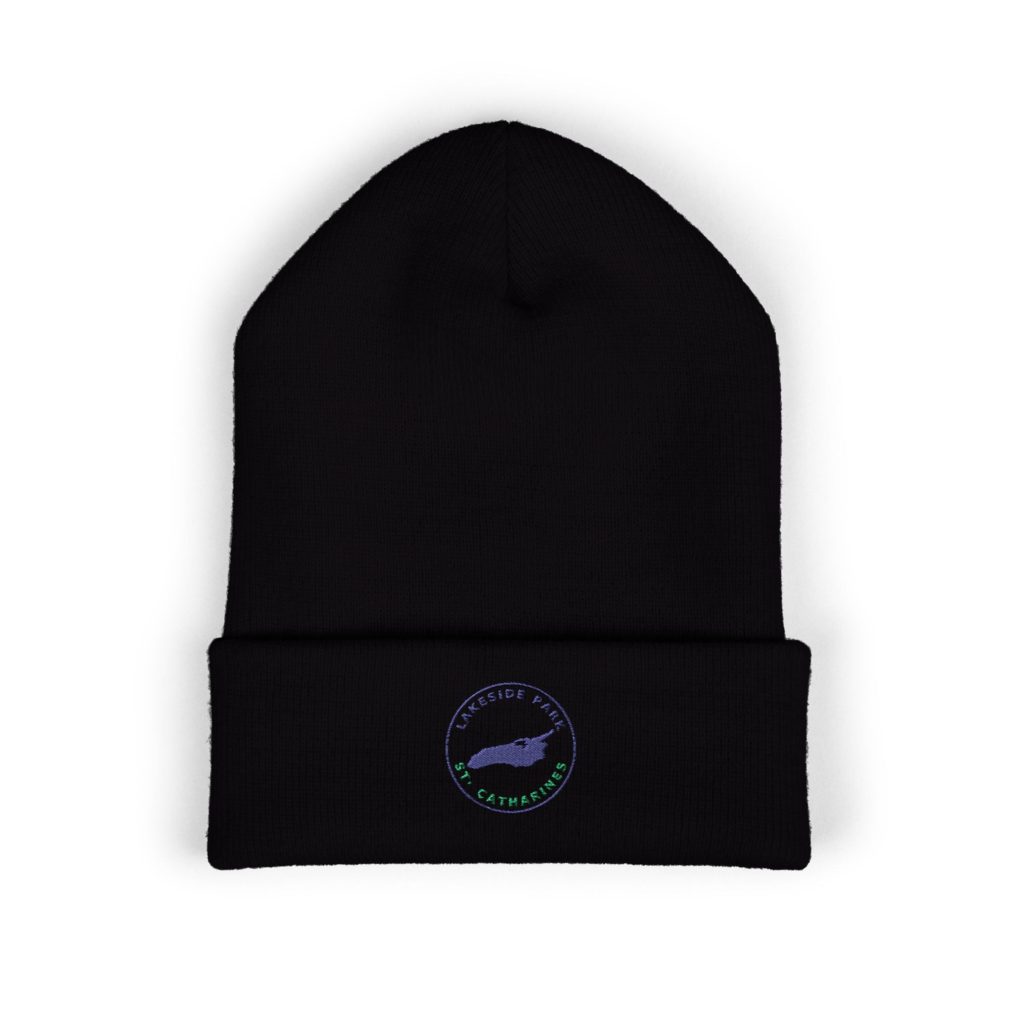 Lakeside Park - Whale Coast Embroidered Cuffed Beanie