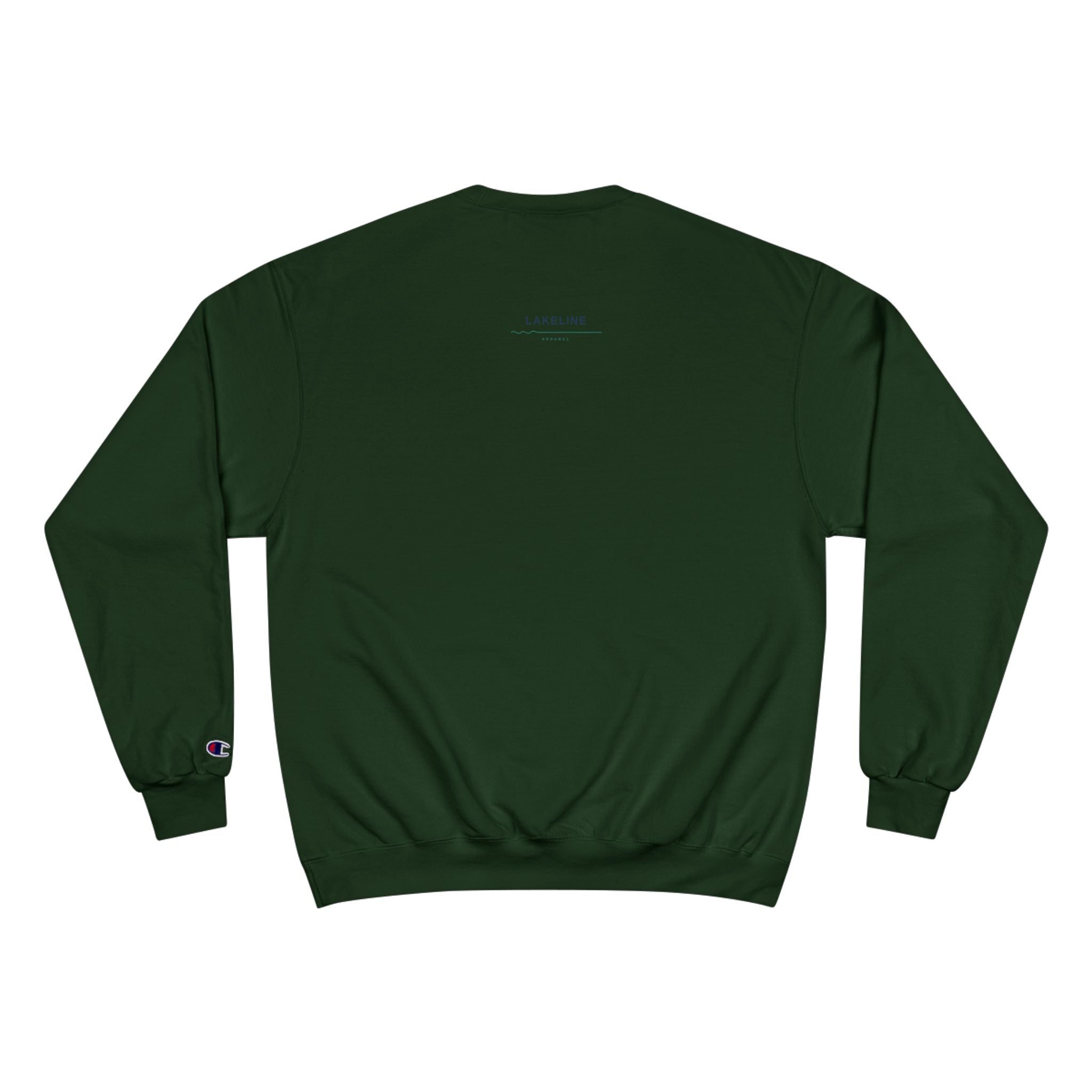 Lake Travis Crewneck Sweatshirt — Retro Pontoon Boat Design (Devil's Cove, Texas)