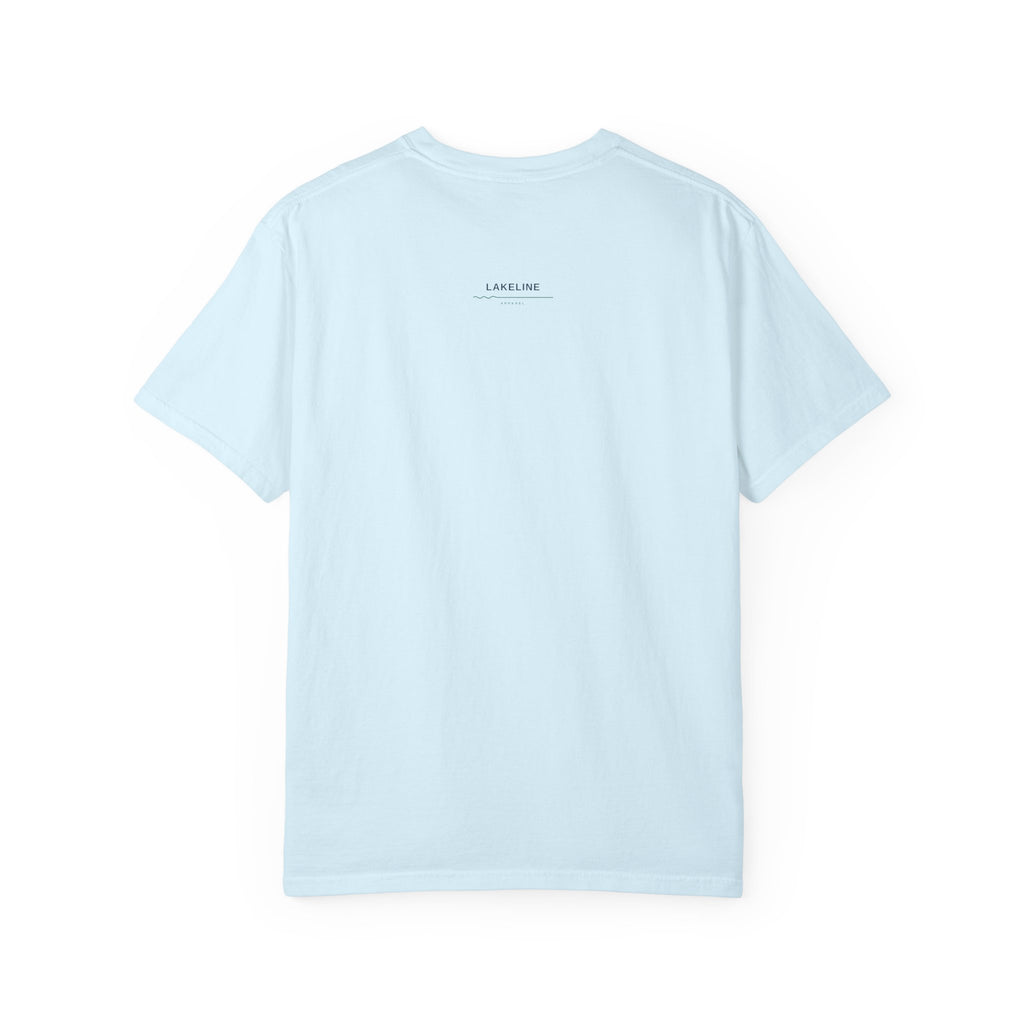 Pokegama Lake Minnesota T-Shirt — Lake Map Circle Graphic (Dark Logo, for Light Colors)