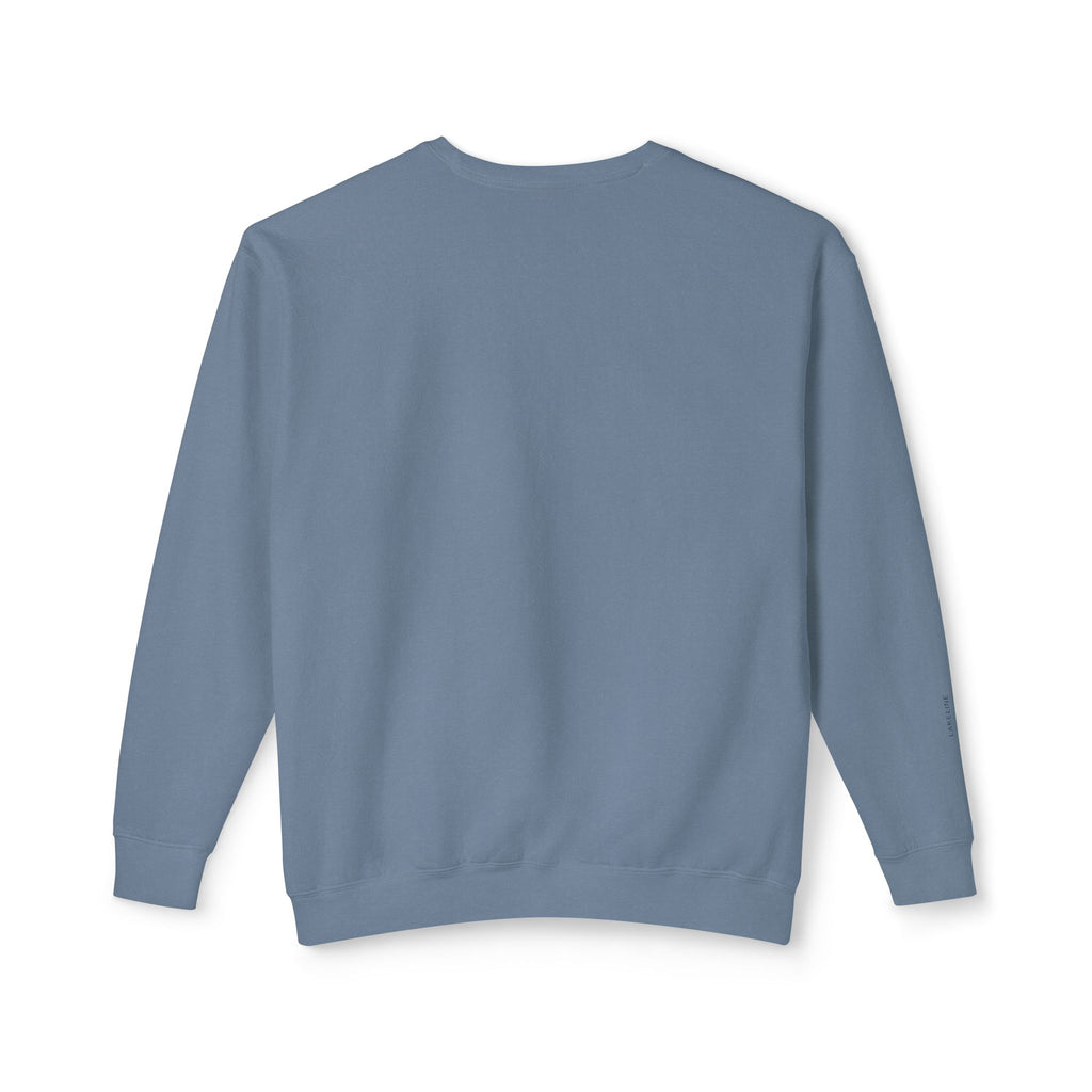 Lake Travis Crewneck Sweatshirt — Minimal Map Design
