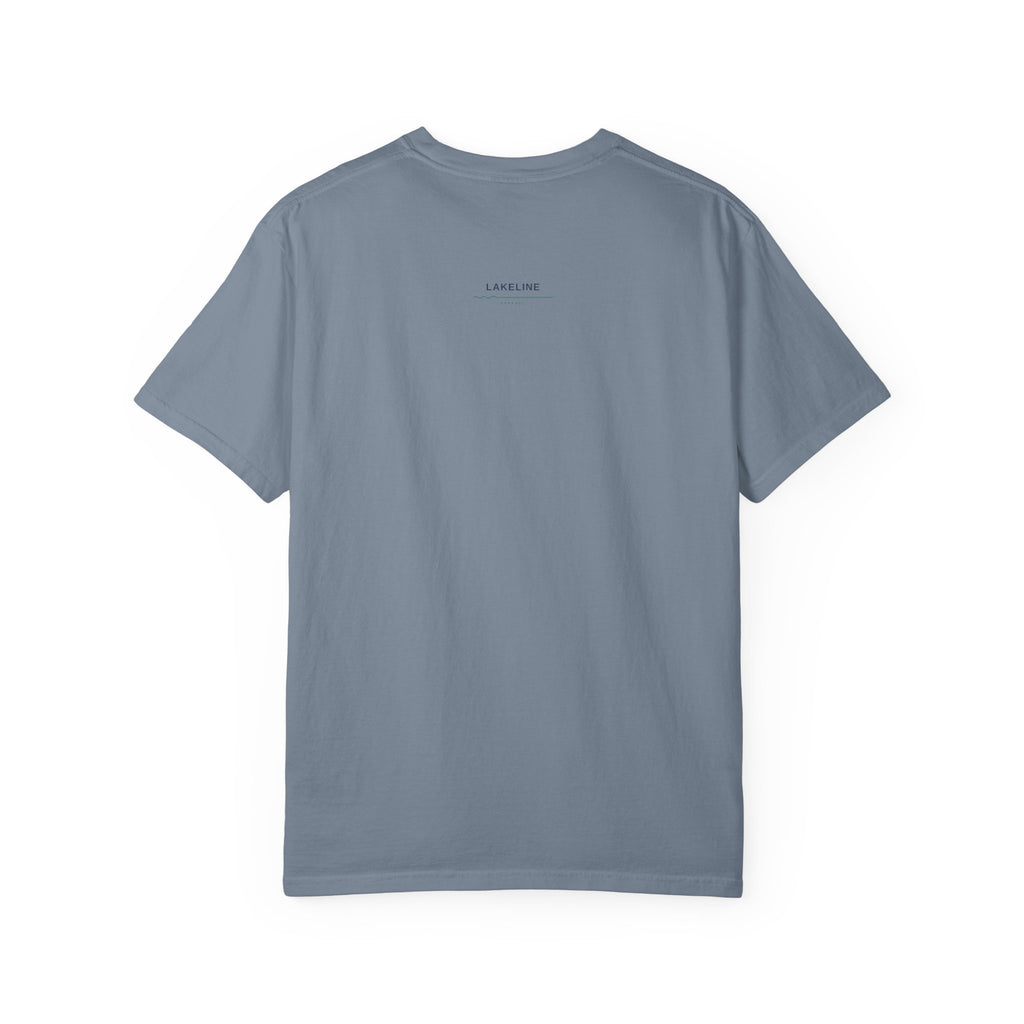 Pokegama Lake Minnesota T-Shirt — Lake Map Circle Graphic (Dark Logo, for Light Colors)