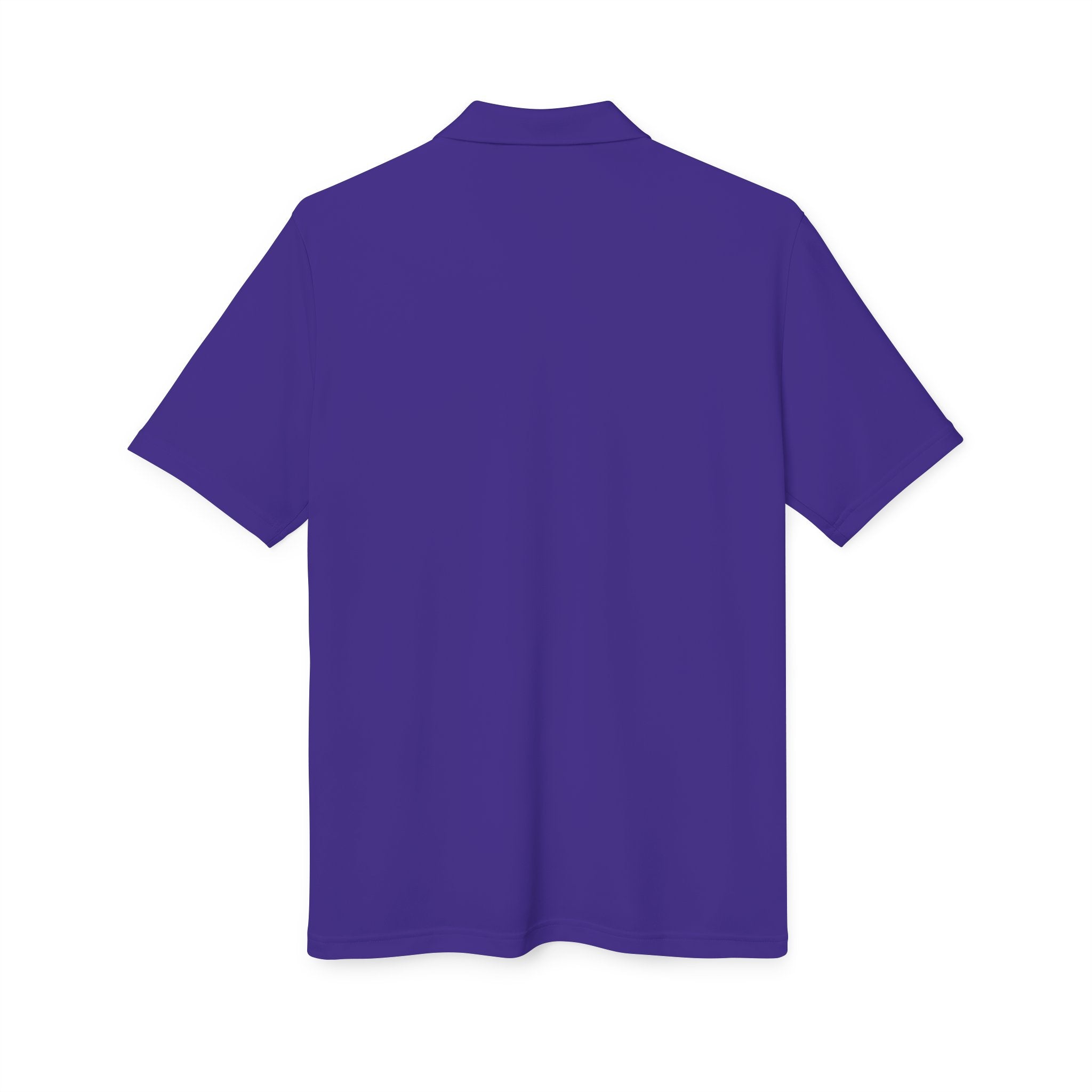 Lake Travis - White Performance Polo — Minimalist Botanical Chest Logo