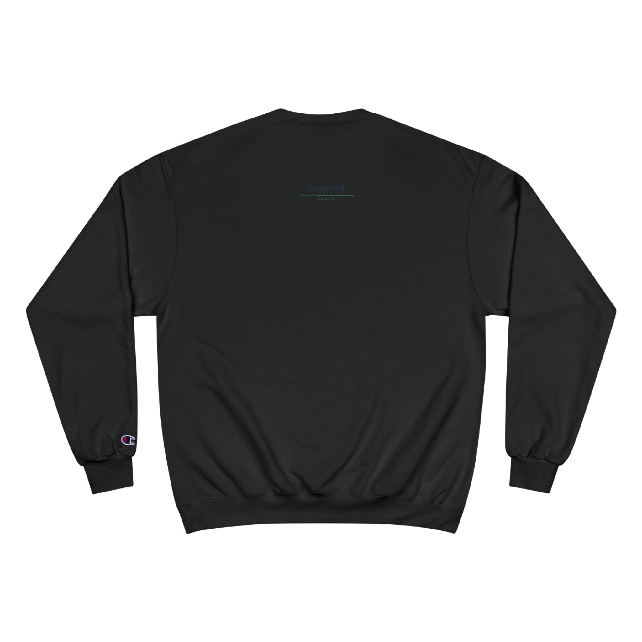 Lake Travis Crewneck Sweatshirt — Retro Pontoon Boat Design (Devil's Cove, Texas)