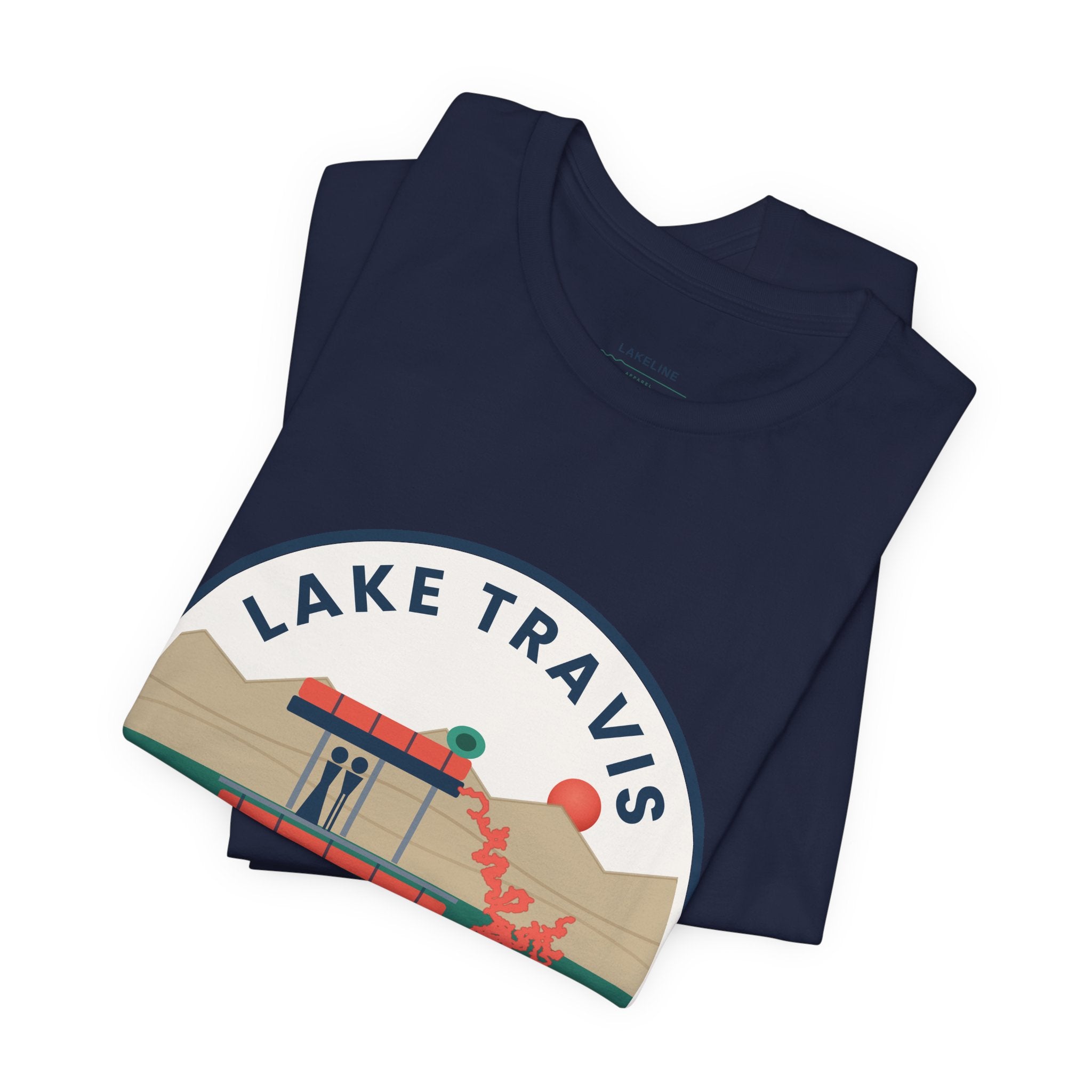 Lake Travis Tee — Devil’s Cove Texas Boat Graphic Shirt