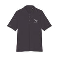 Lake Travis - White Performance Polo — Minimalist Botanical Chest Logo