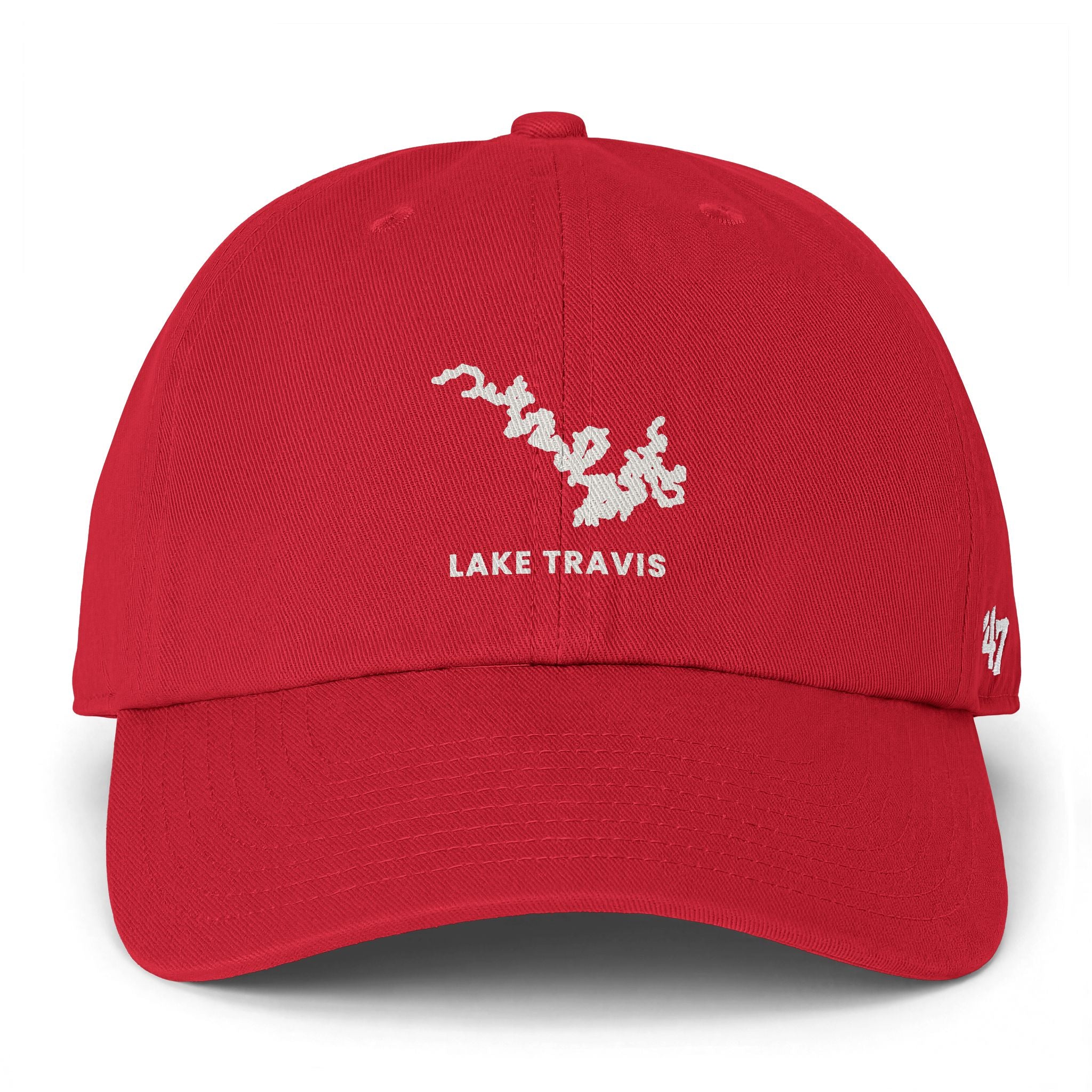 Lake Travis Clean Up Cap — Embroidered Lake Map Baseball Hat