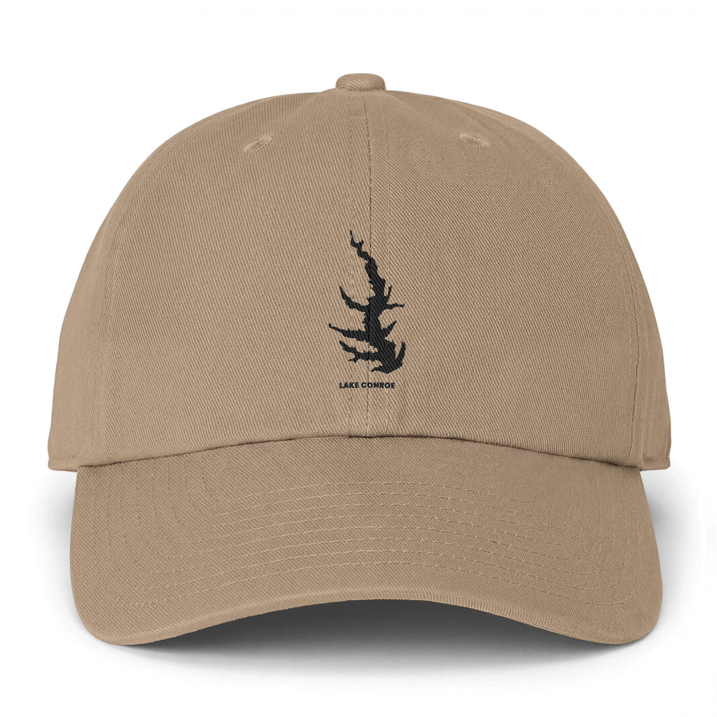 Lake Conroe Clean Up Cap — Lake Map Baseball Hat
