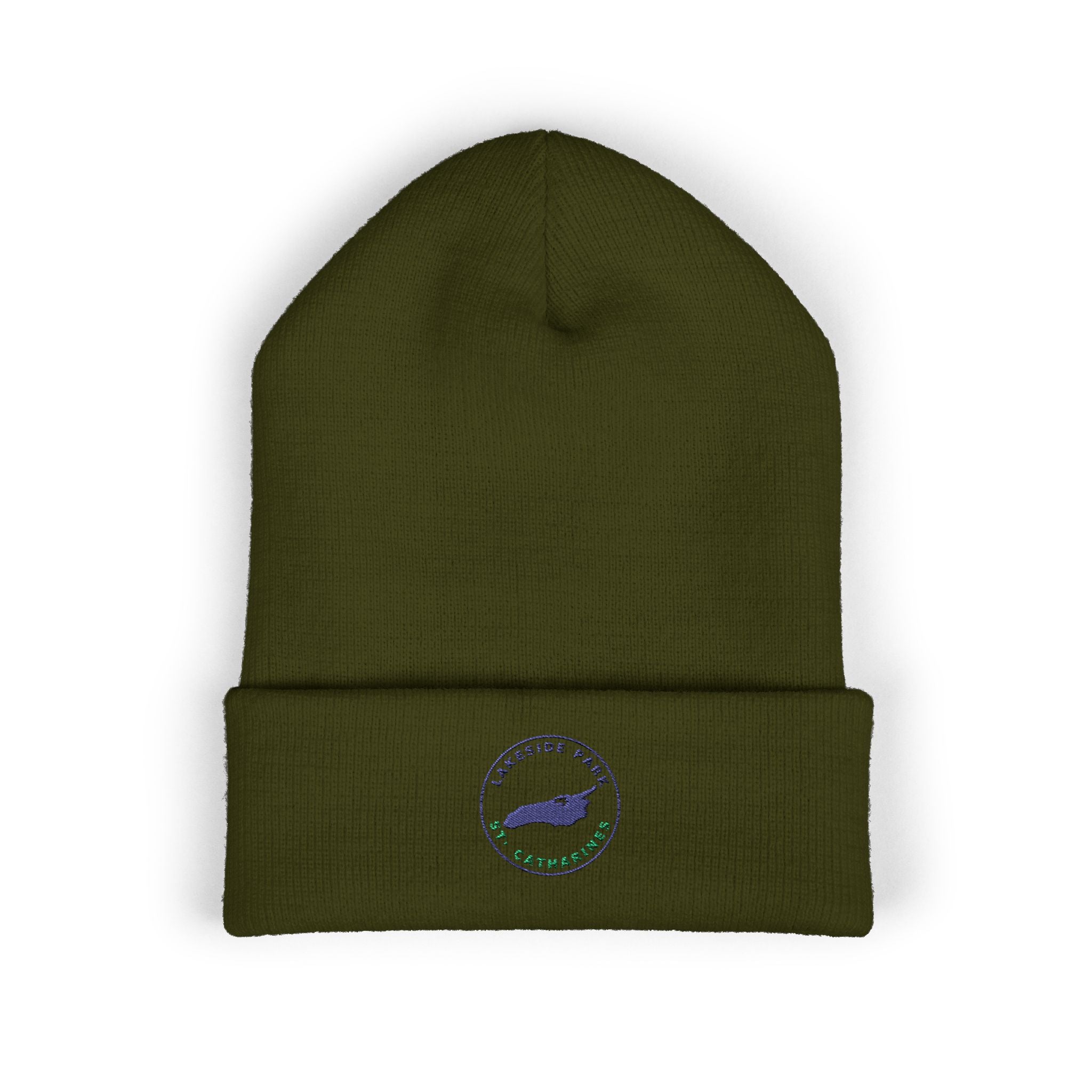 Lakeside Park - Whale Coast Embroidered Cuffed Beanie