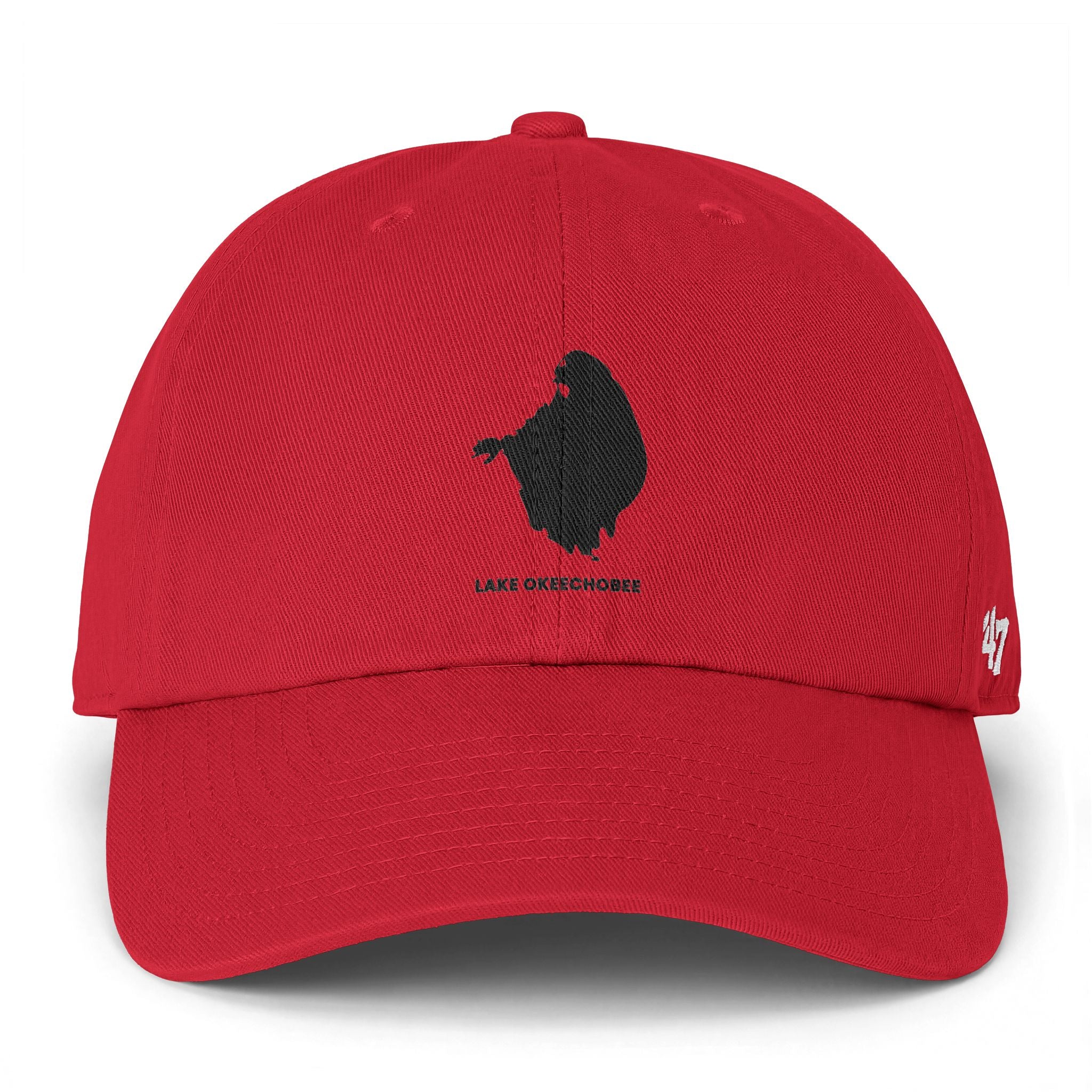 Lake Okeechobee Clean Up Cap — Lake Map Baseball Hat