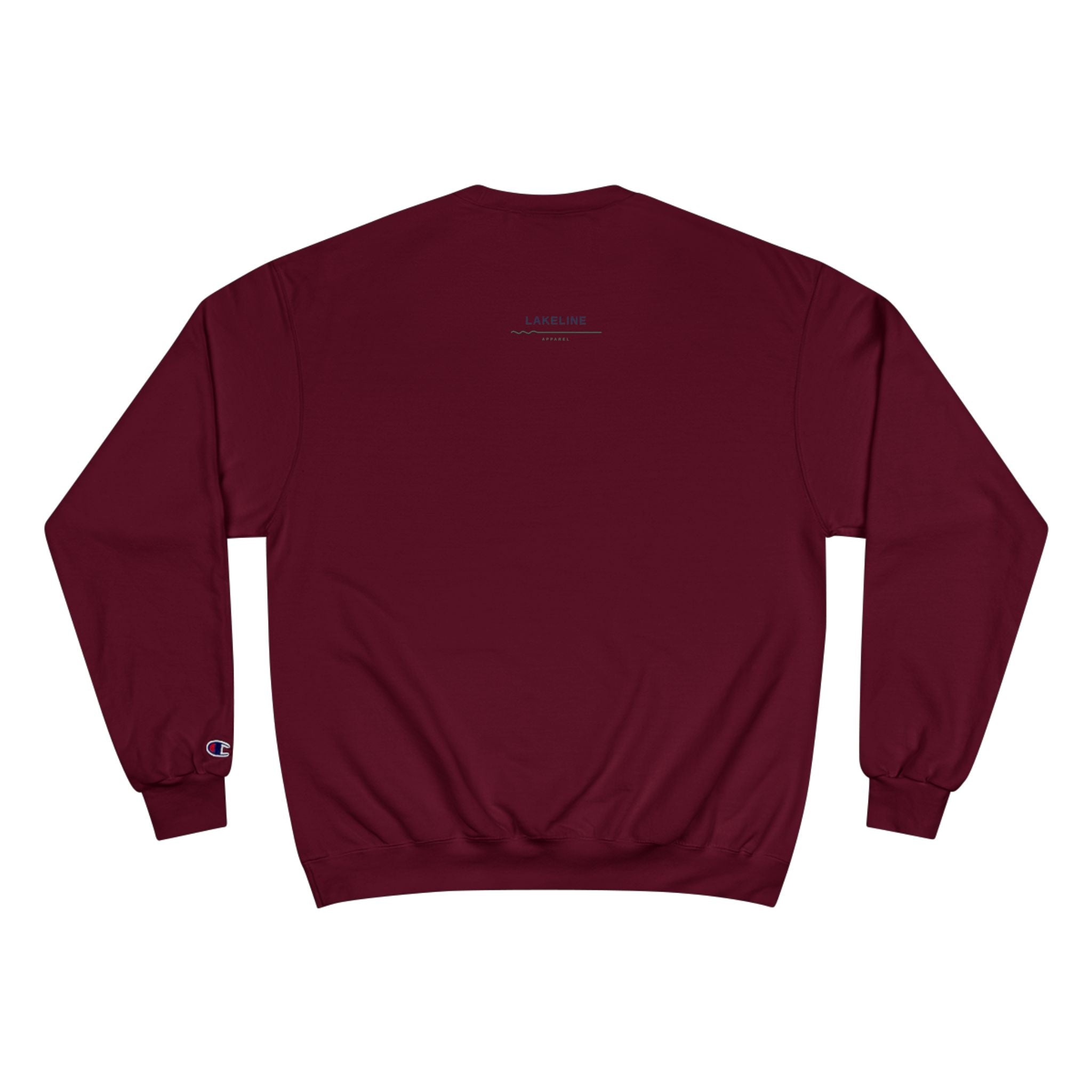 Lake Travis Crewneck Sweatshirt — Retro Pontoon Boat Design (Devil's Cove, Texas)