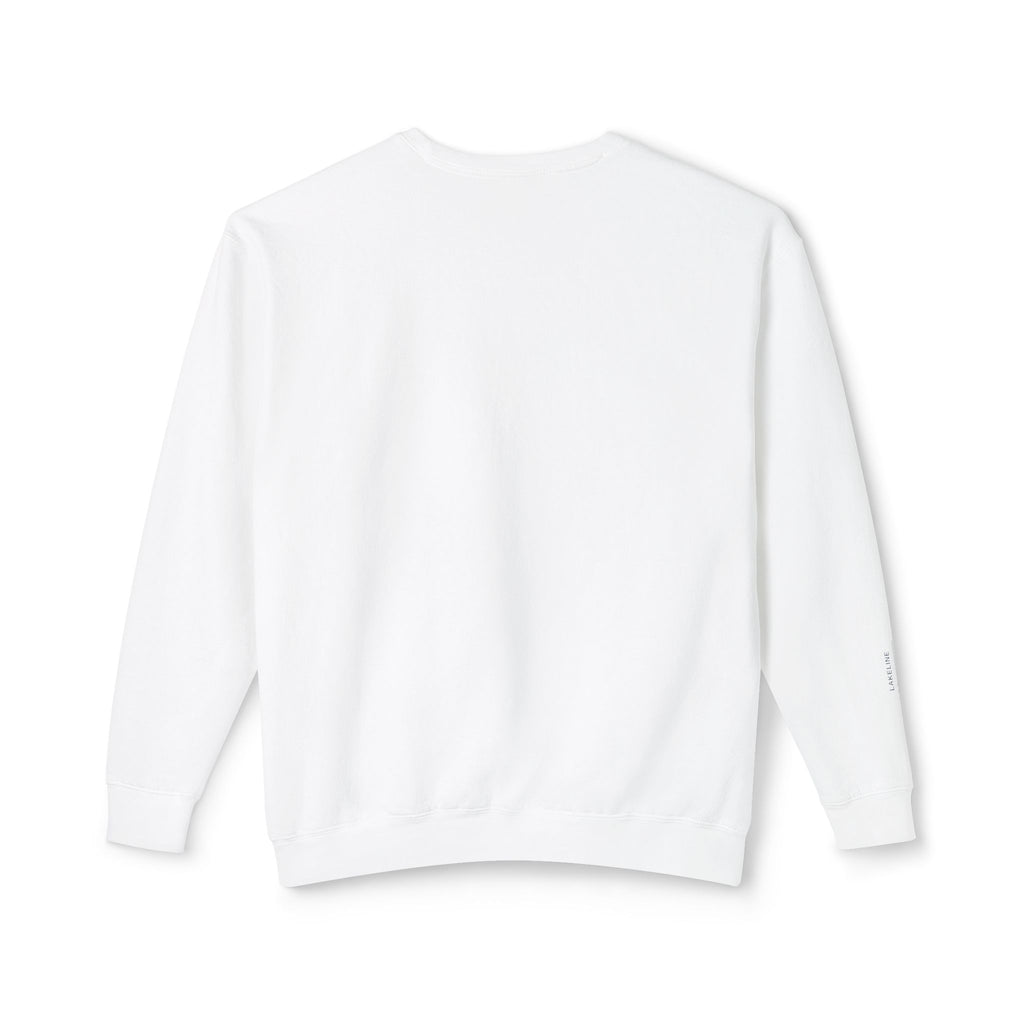 Lake Travis Crewneck Sweatshirt — Minimal Map Design