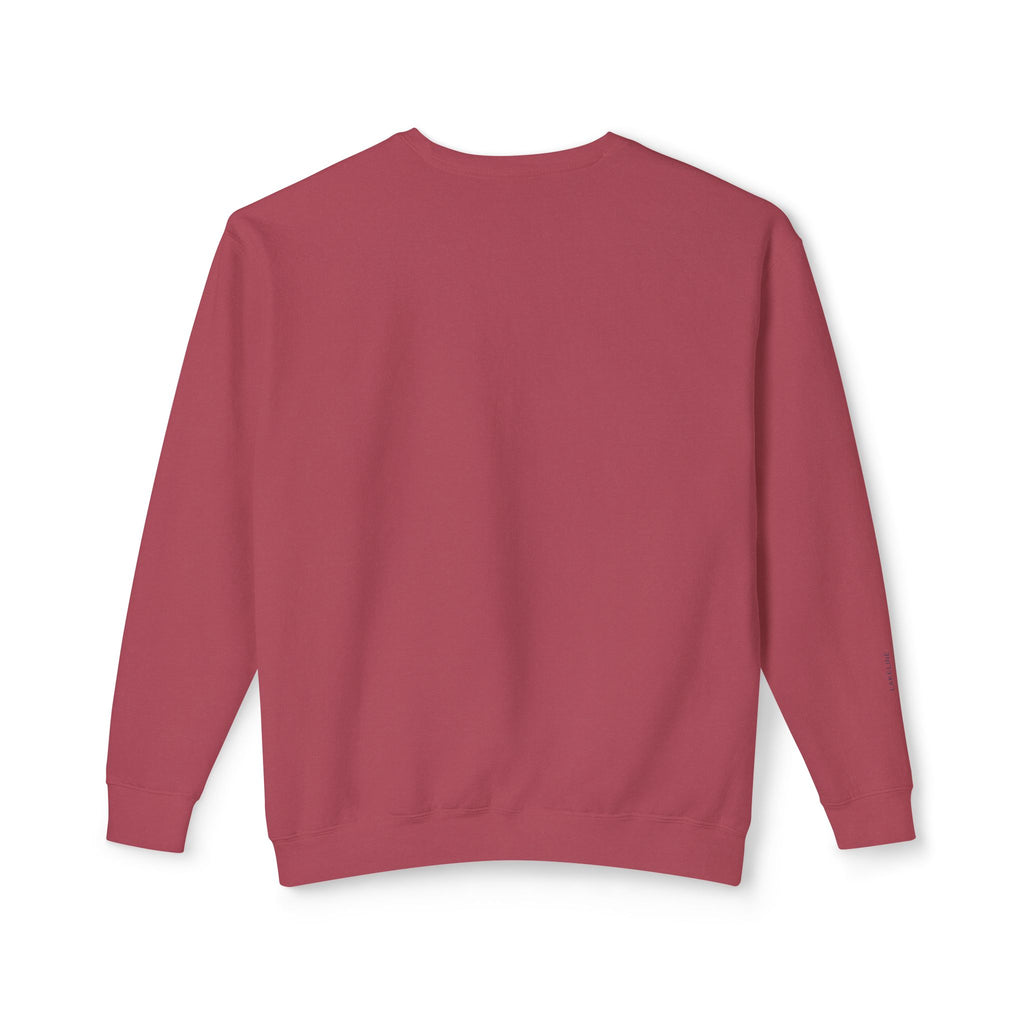 Lake Travis Crewneck Sweatshirt — Minimal Map Design