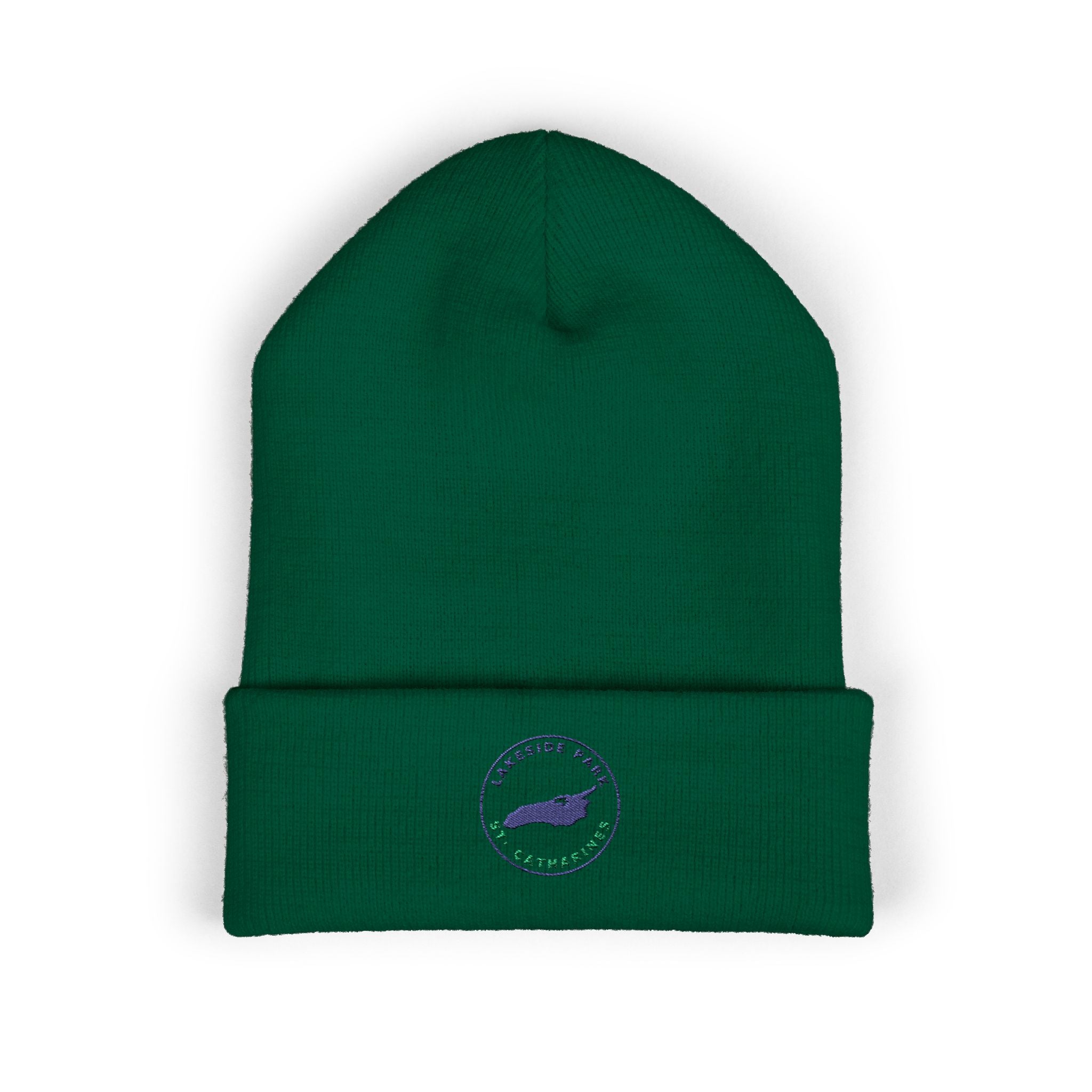 Lakeside Park - Whale Coast Embroidered Cuffed Beanie