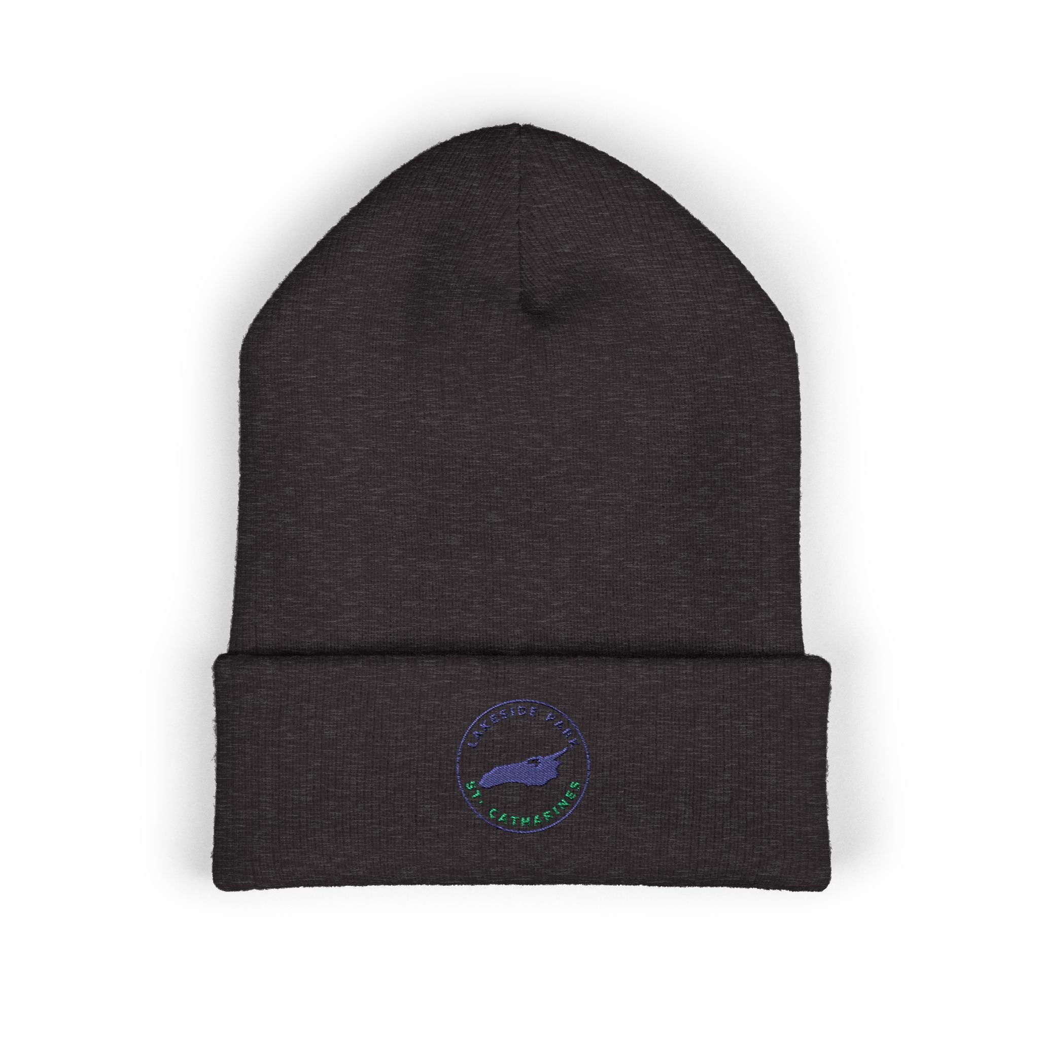 Lakeside Park - Whale Coast Embroidered Cuffed Beanie