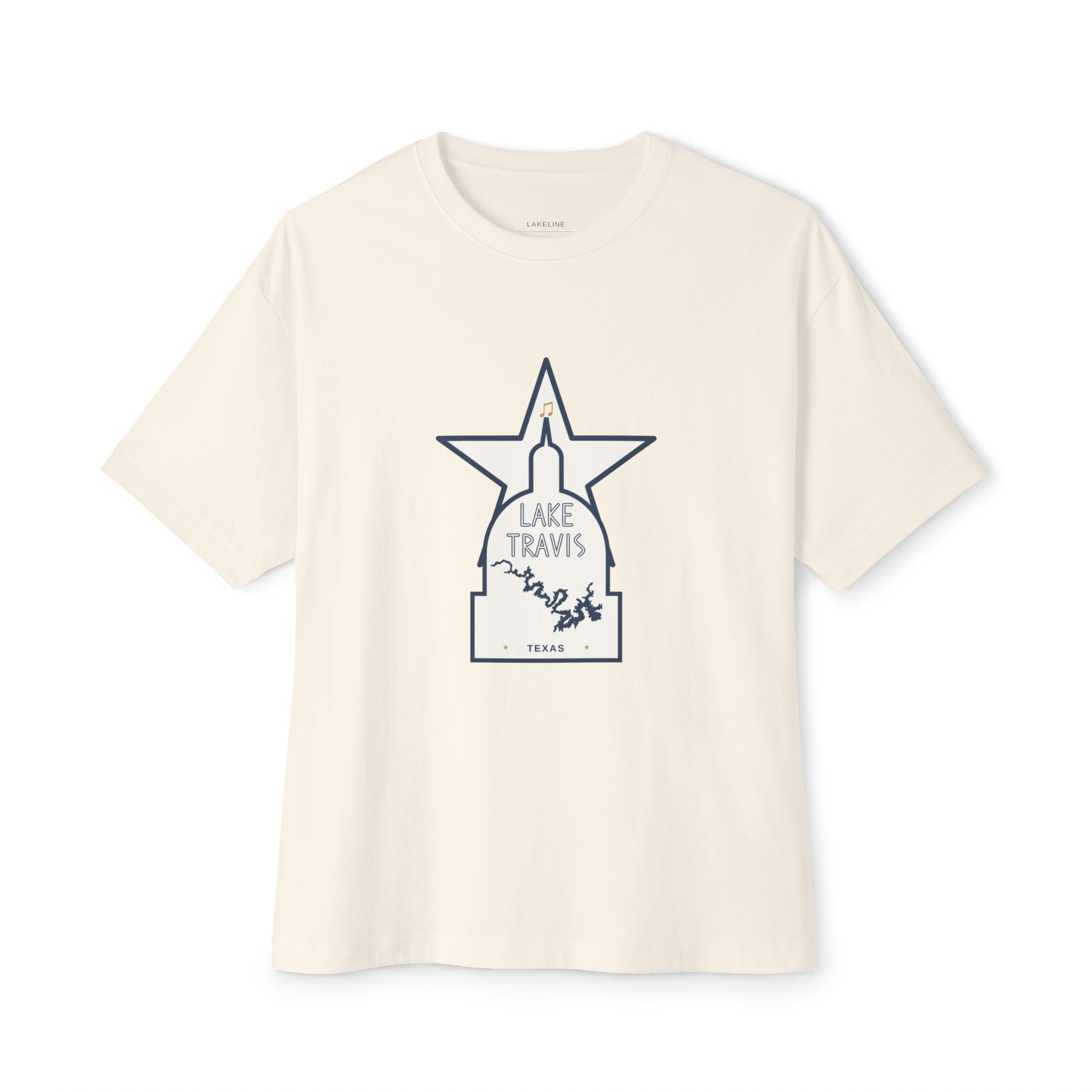 Lake Travis - Unisex Oversized Boxy Tee