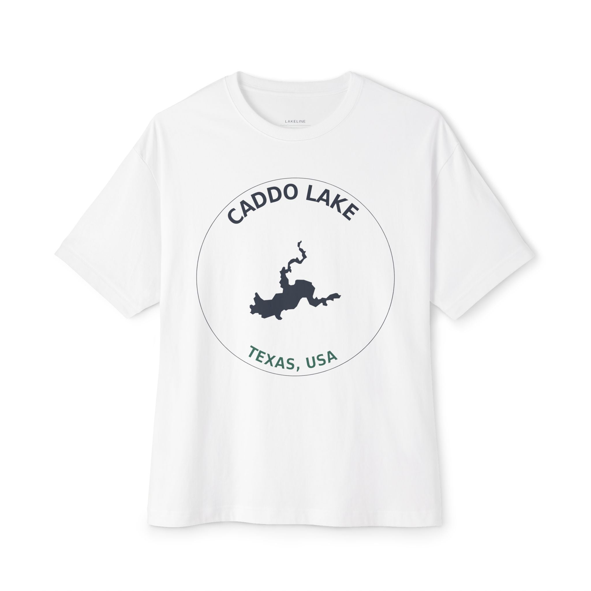 Caddo Lake Graphic Tee — Texas Lake Map T-Shirt