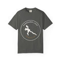 Pokegama Lake Minnesota T-Shirt — Lake Map Circle Graphic (Light Logo, for Dark Colors)