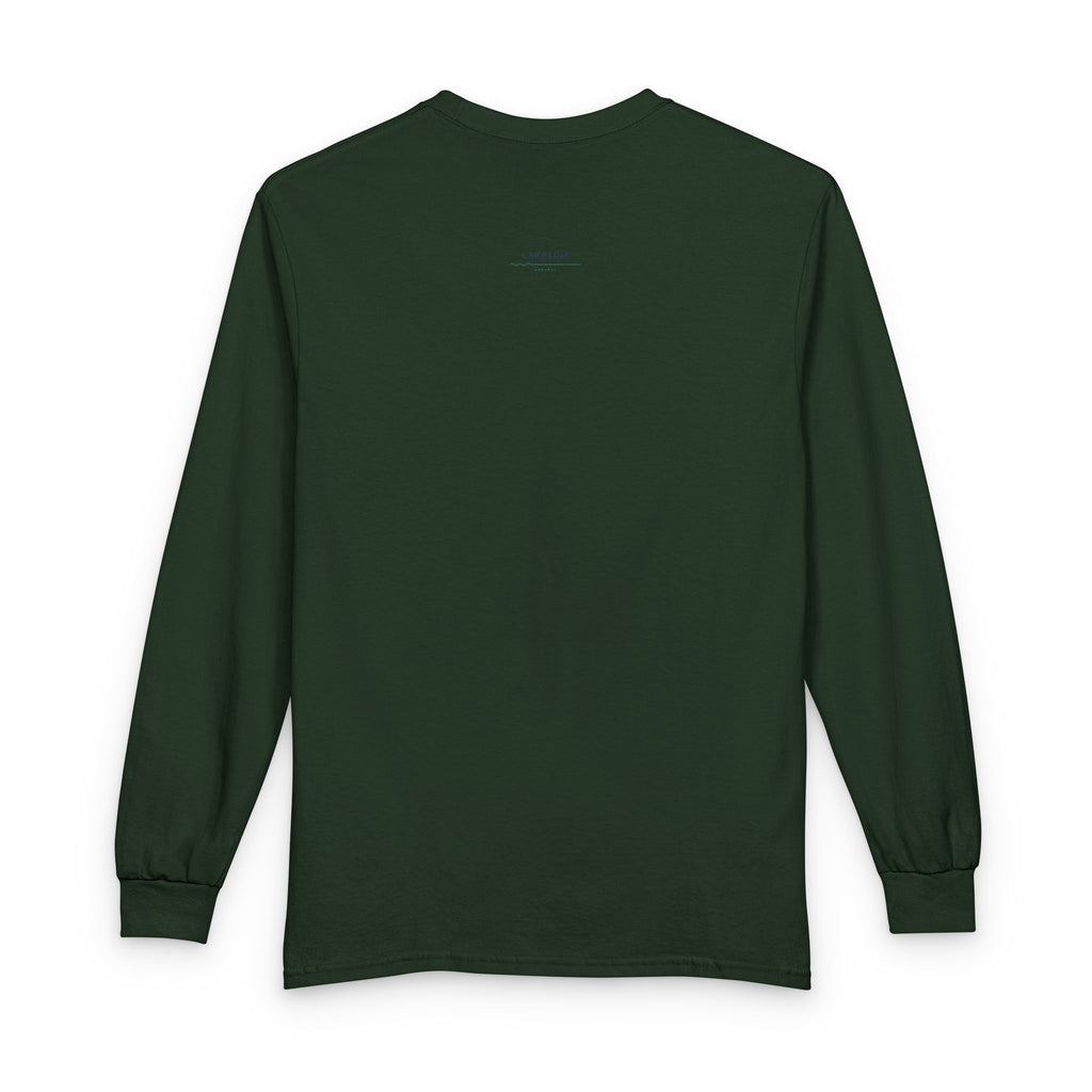 Pokegama Lake Map Long Sleeve Shirt — Lake Outline Tee