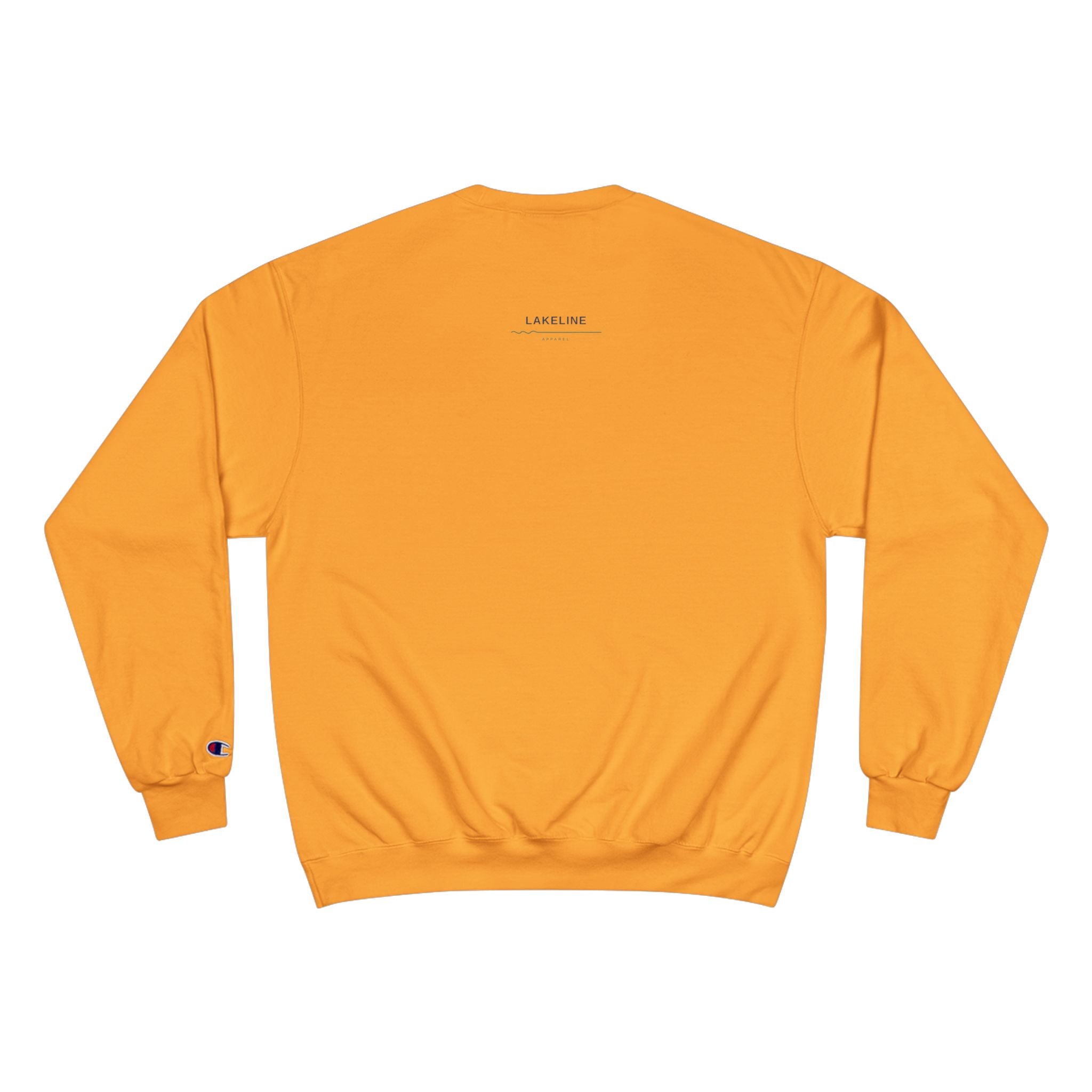 Lake Travis Crewneck Sweatshirt — Retro Pontoon Boat Design (Devil's Cove, Texas)