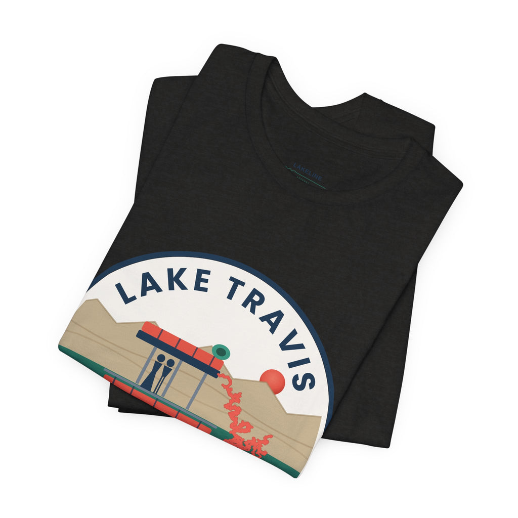 Lake Travis Tee — Devil’s Cove Texas Boat Graphic Shirt
