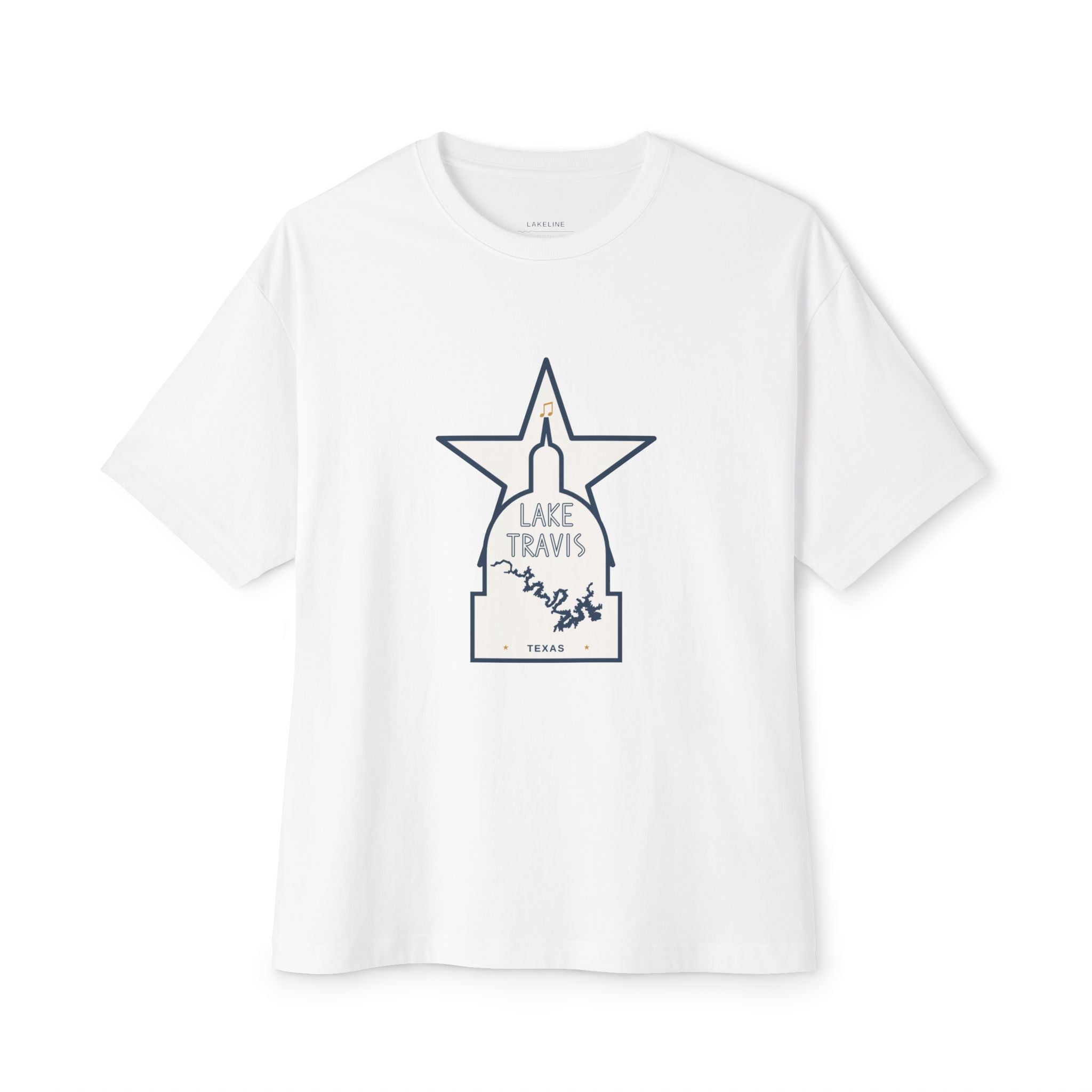 Lake Travis - Unisex Oversized Boxy Tee
