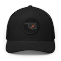 Grand Lake Embroidered Patch Trucker Cap - Orange and Black