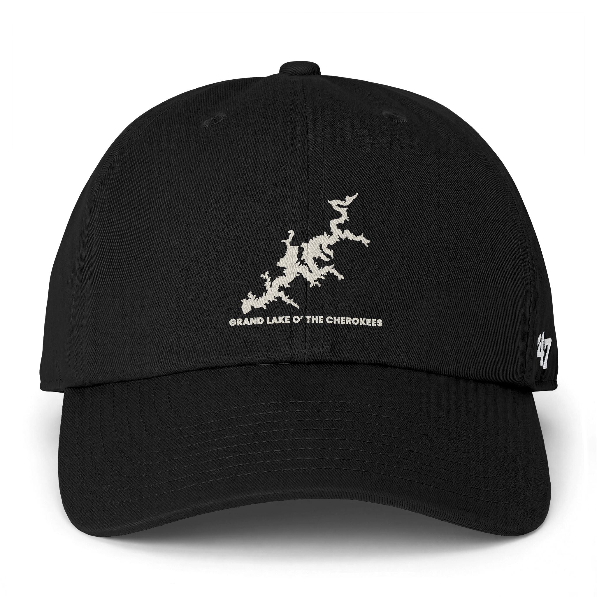 Grand Lake Baseball Cap — "Clean Up Cap" Embroidered Minimalist Coastline Design