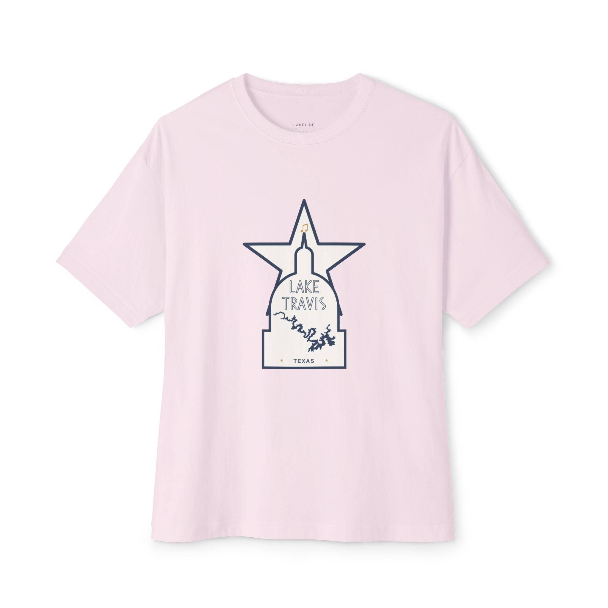 Lake Travis - Unisex Oversized Boxy Tee