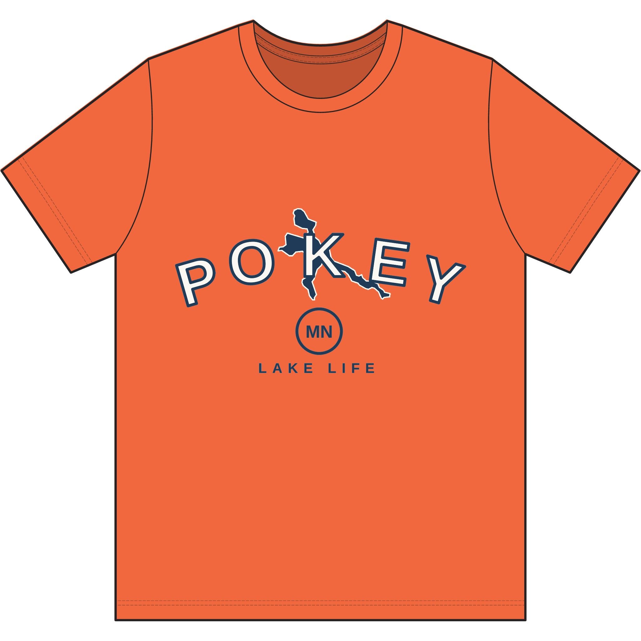 Pokey MN Lake Life Tri-Blend Tee
