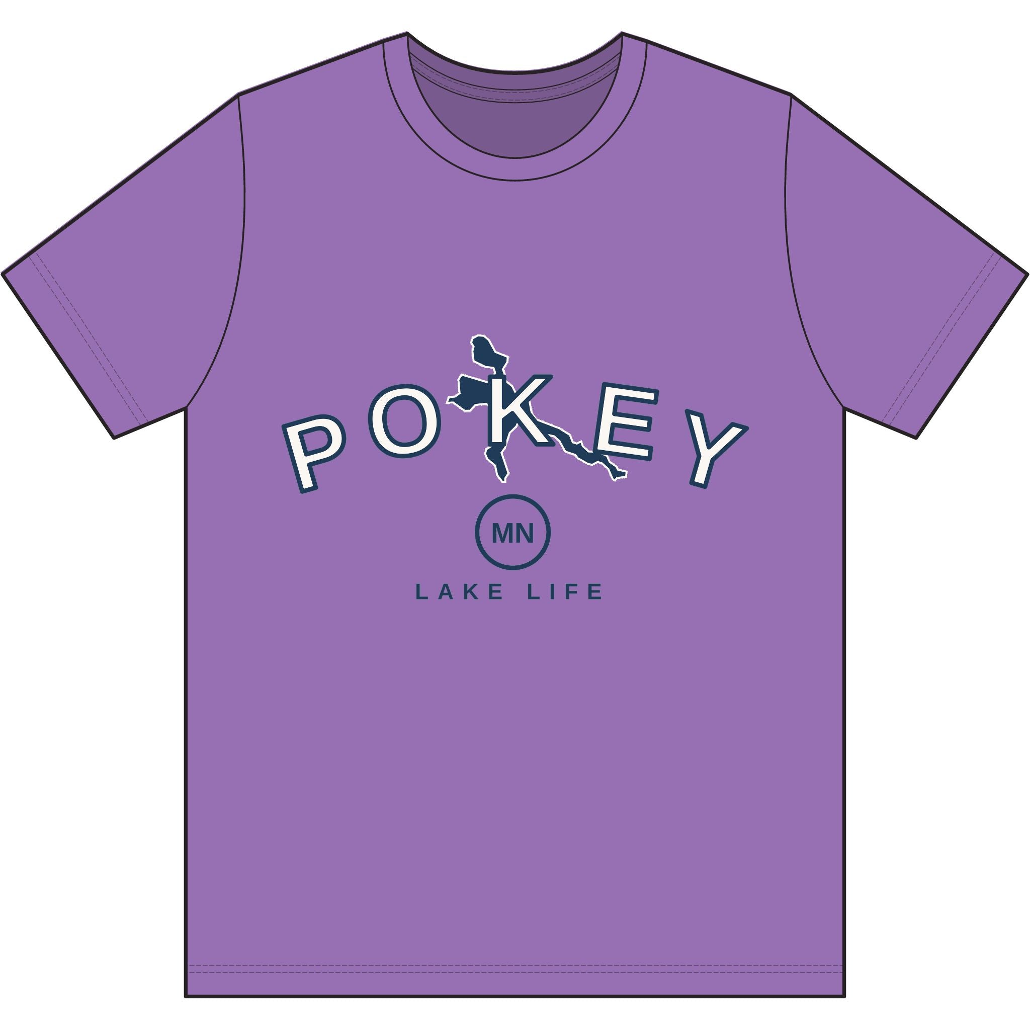 Pokey MN Lake Life Tri-Blend Tee